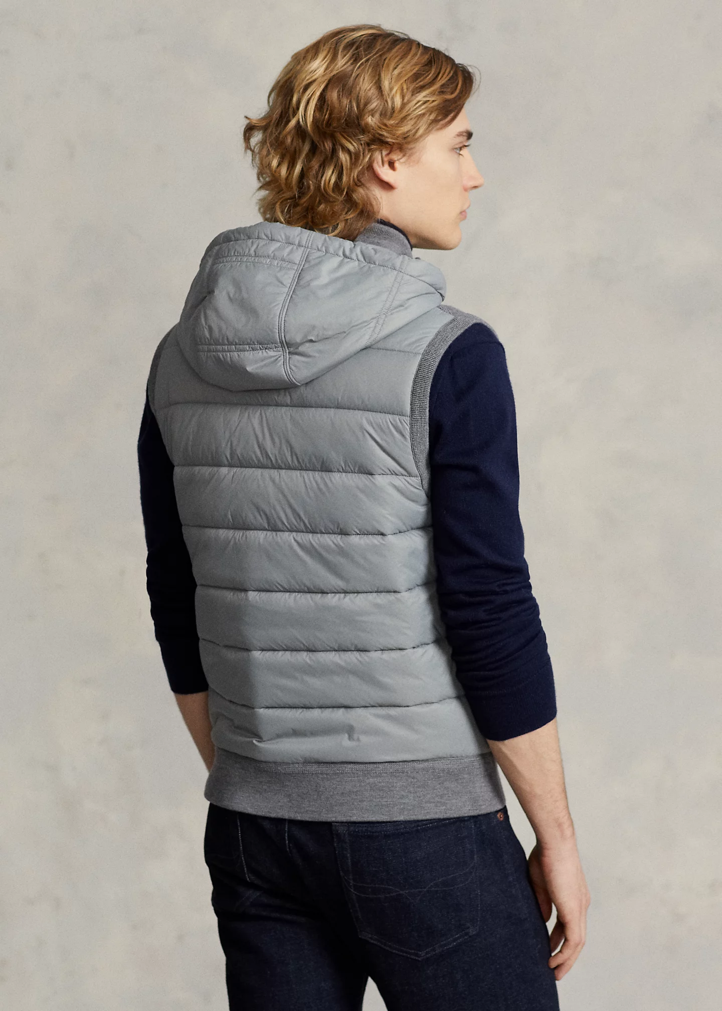 Hybrid Hooded Sweater Vest