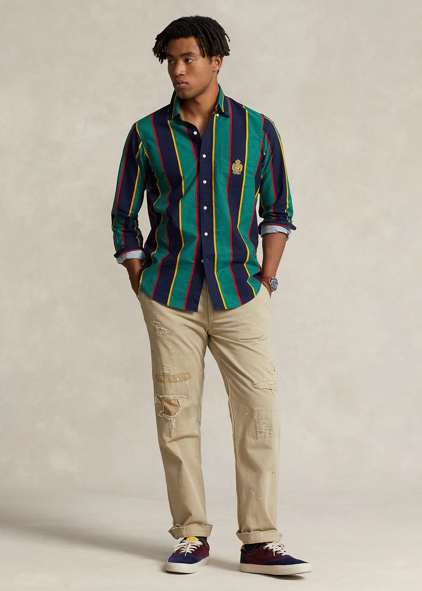 Classic Fit Polo Crest Oxford Shirt