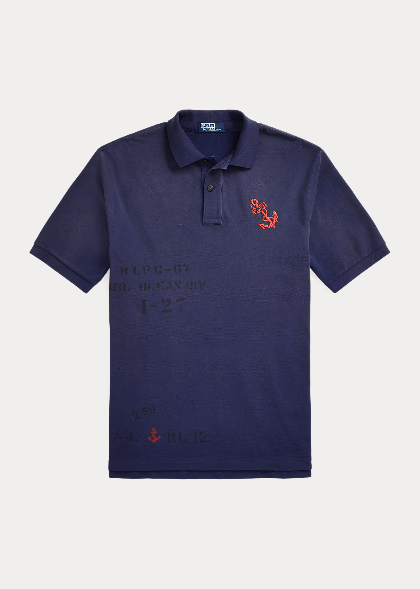 Mesh Graphic Polo Shirt