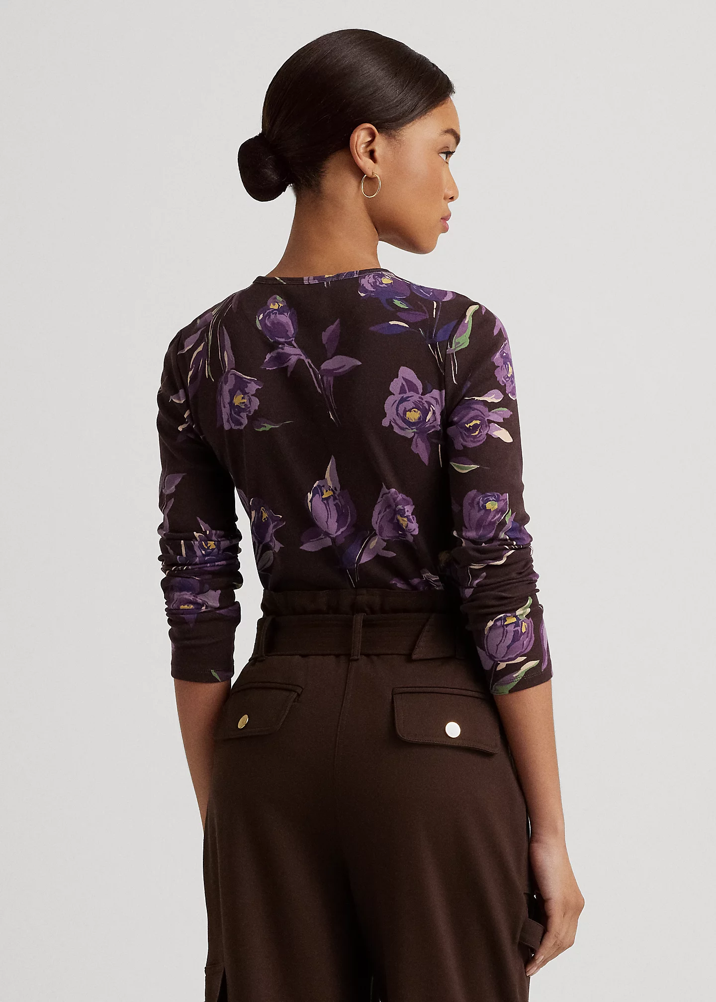 Floral Cotton Long-Sleeve Tee