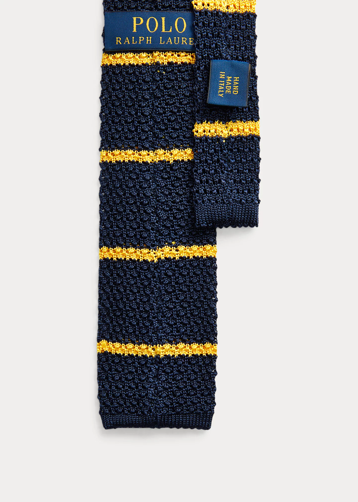 Striped Knit Silk Tie