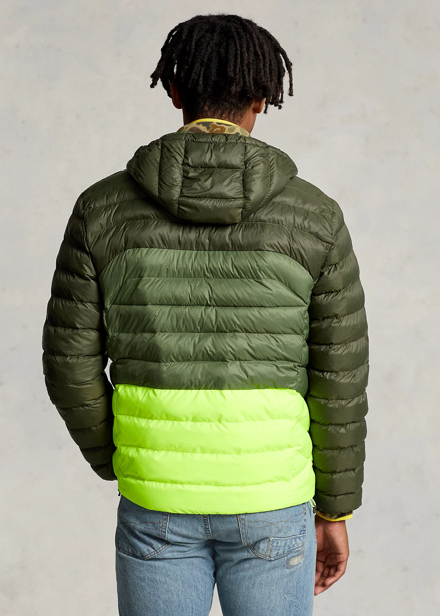 Packable Water-Repellent Hooded Jacket