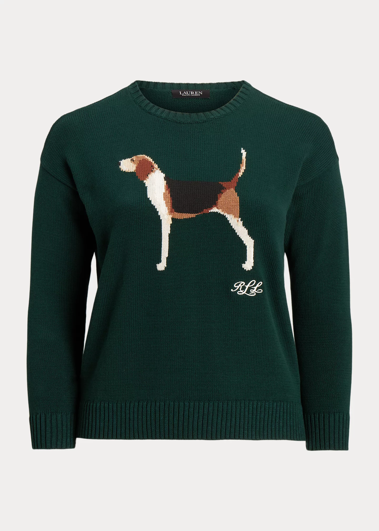 Intarsia-Knit Cotton-Blend Sweater