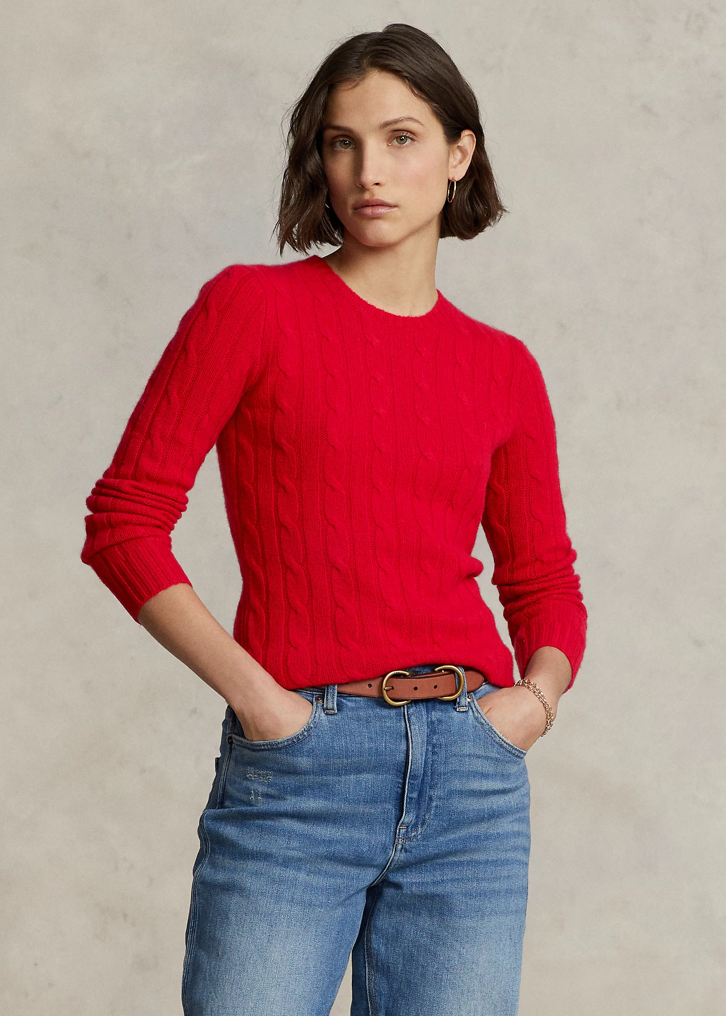 Cable-Knit Cashmere Sweater