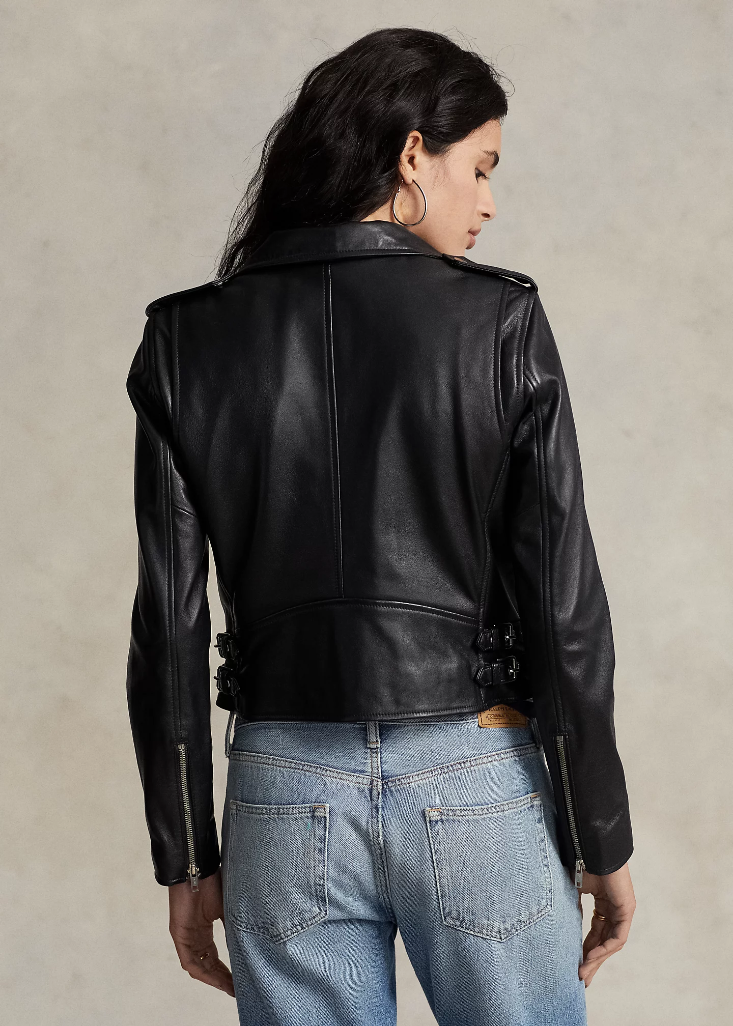 Sheepskin Leather Moto Jacket