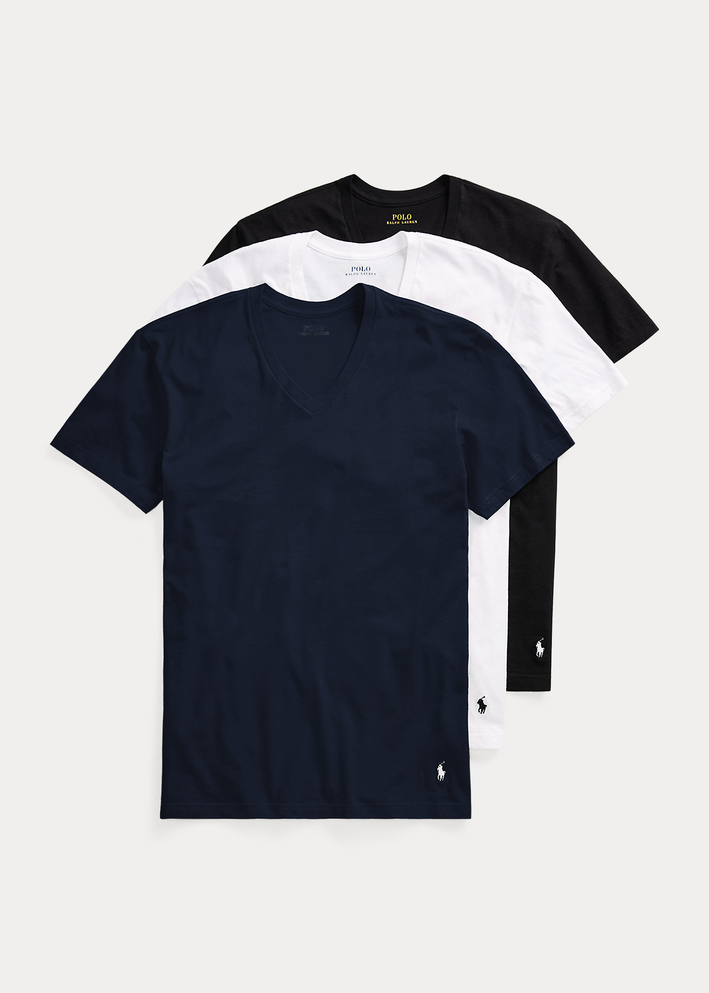 Classic Fit Wicking V-Neck 3-Pack
