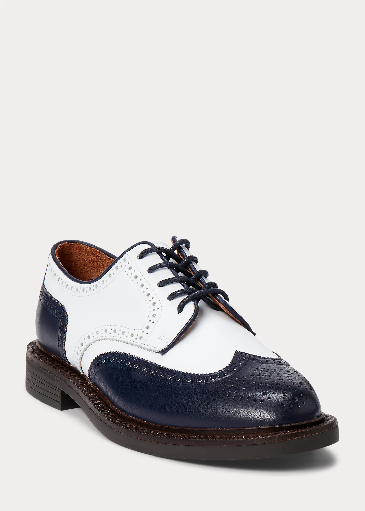 Two-Tone Wingtip Calfskin Oxford
