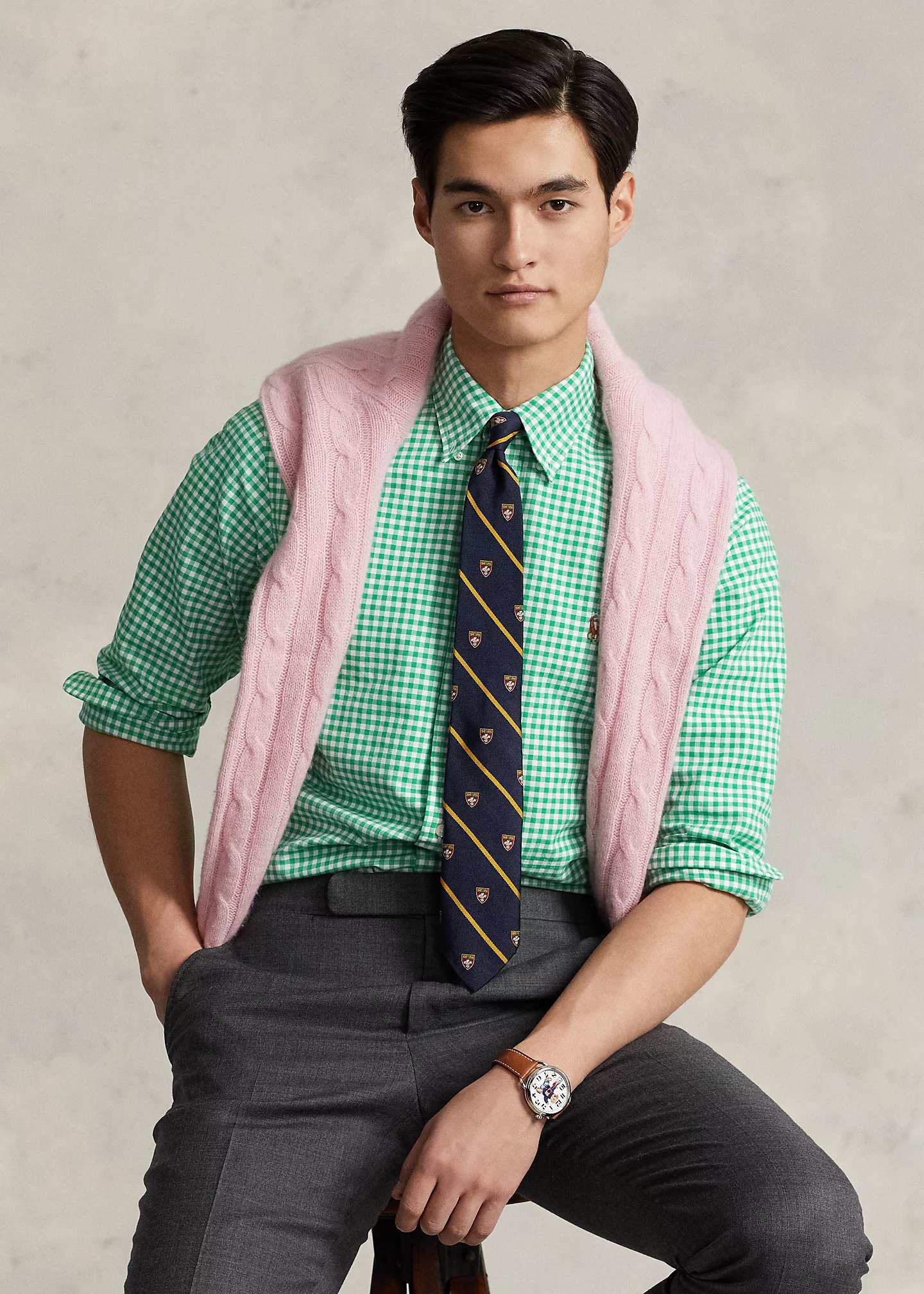 Classic Fit Gingham Oxford Shirt