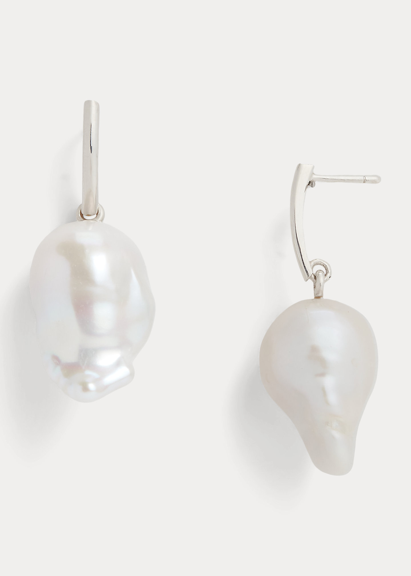 Sterling Silver & Pearl Drop Earrings