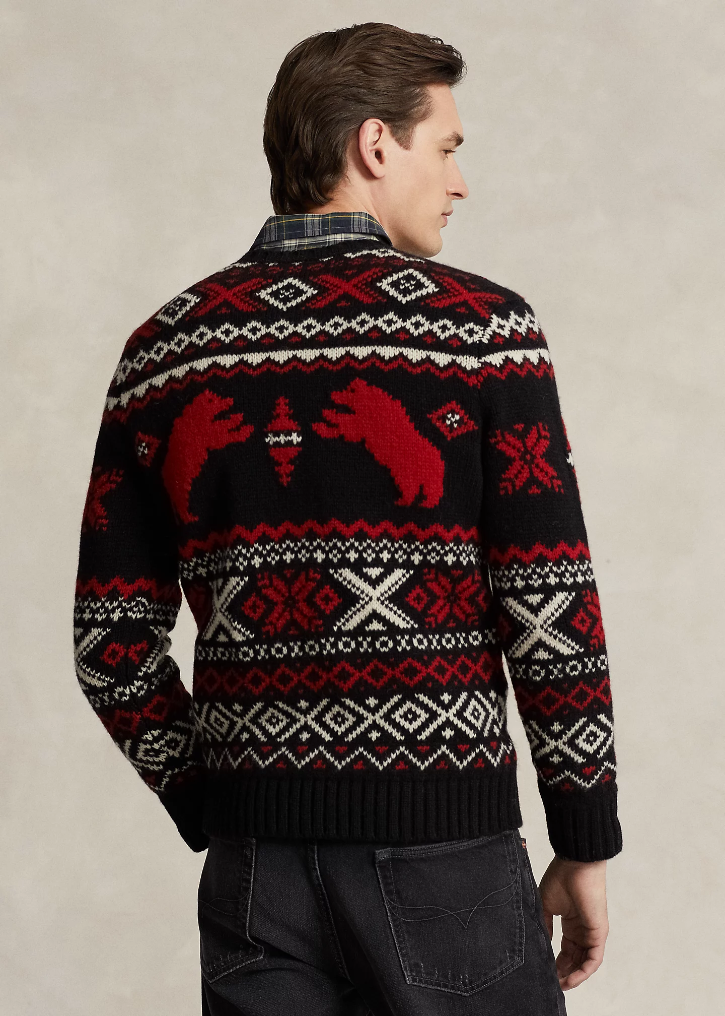 Polar Bear Fair Isle Wool Sweater