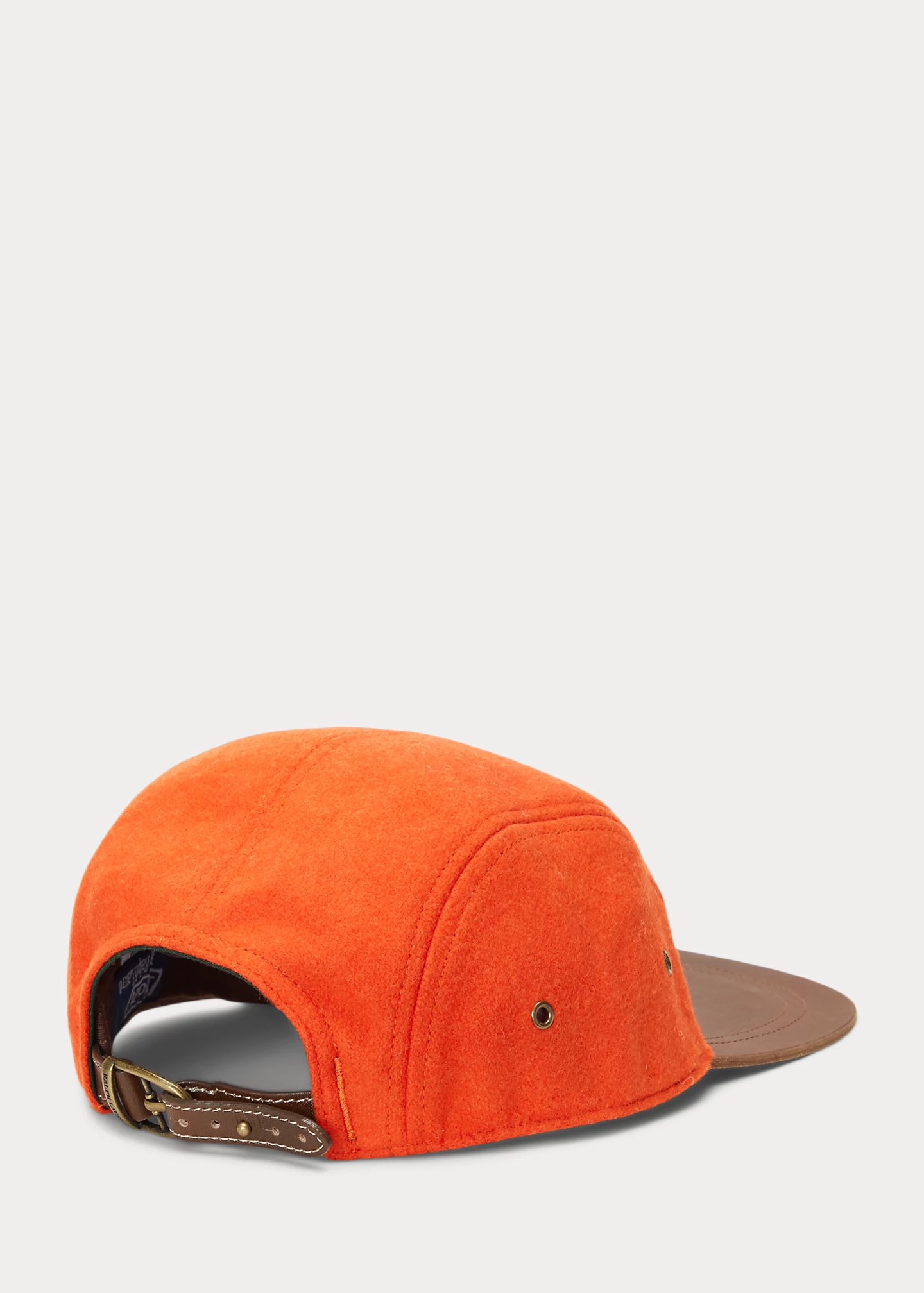 Leather-Bill Wool-Blend Cap