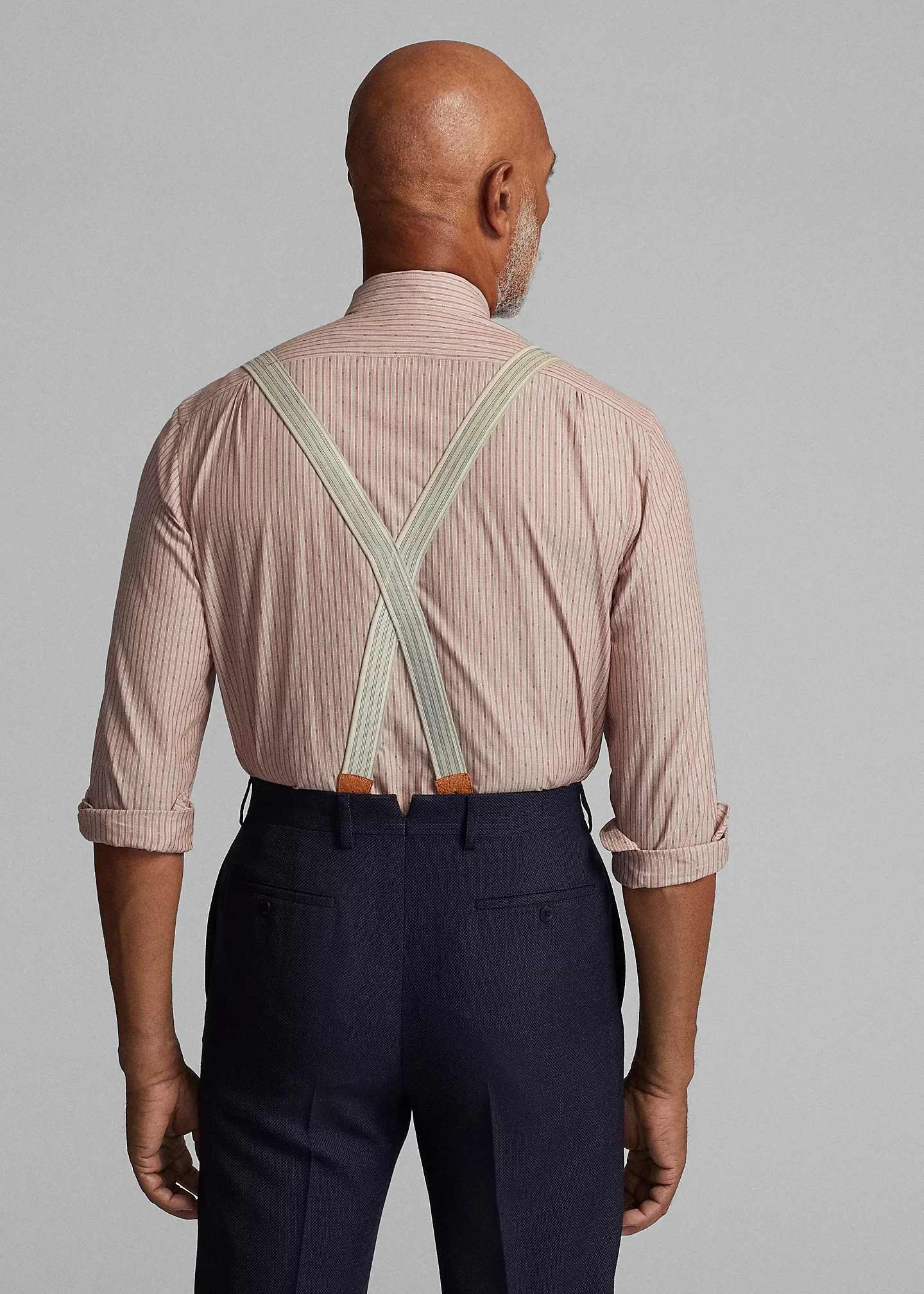 Slim Fit Geo-Striped Dobby Shirt