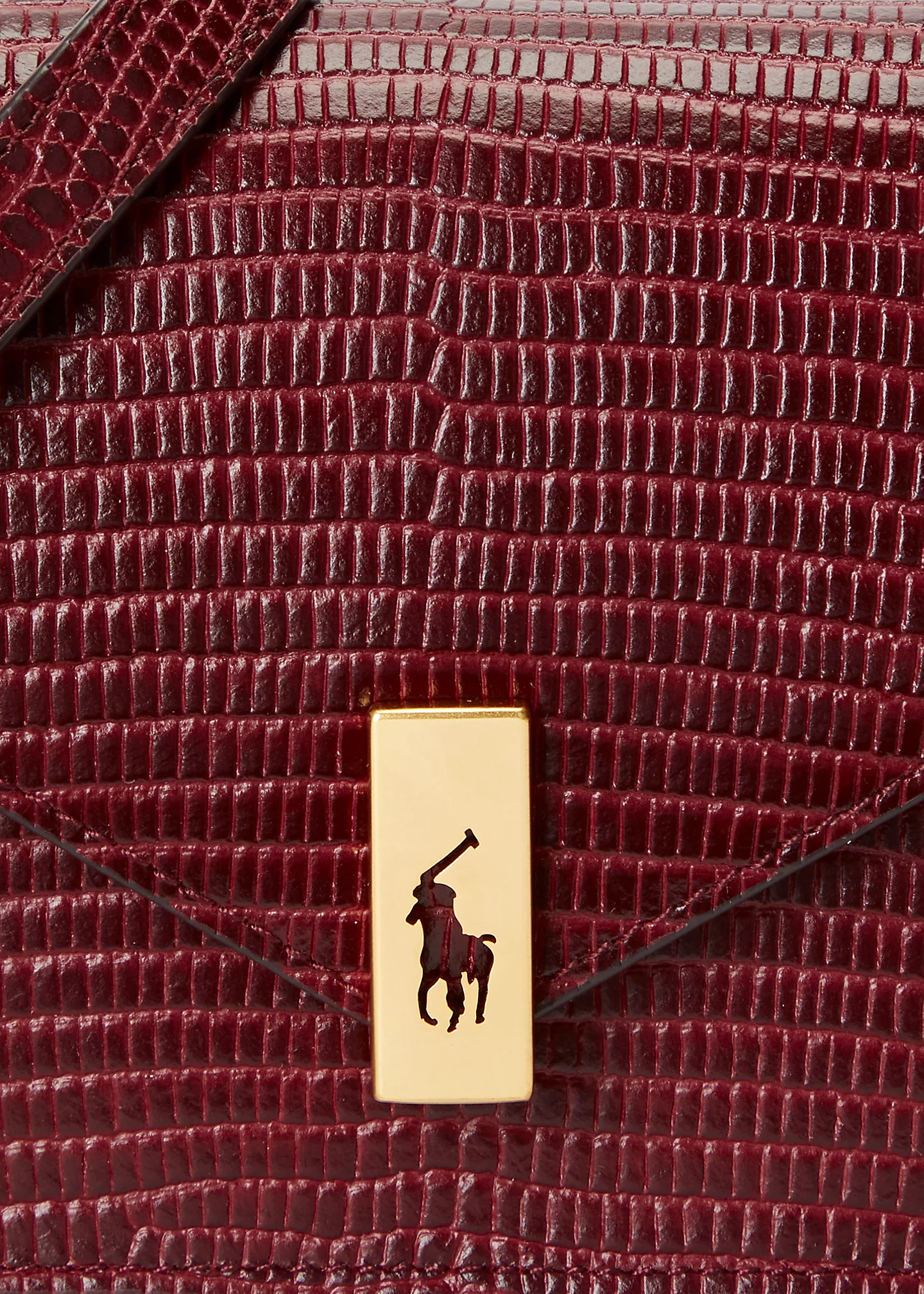 Polo ID Embossed Chain Wallet & Bag