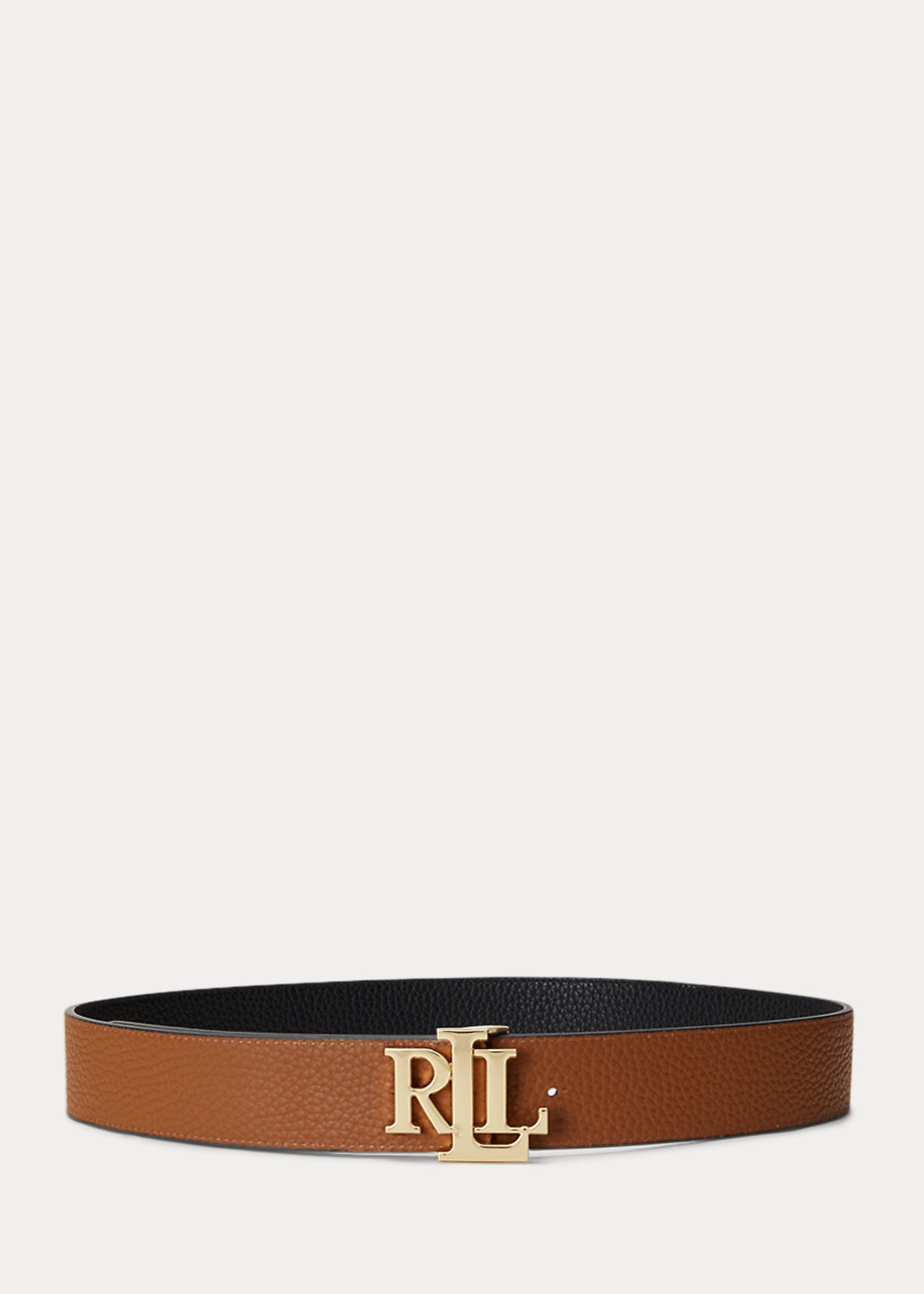 Reversible Pebbled Leather Wide Belt