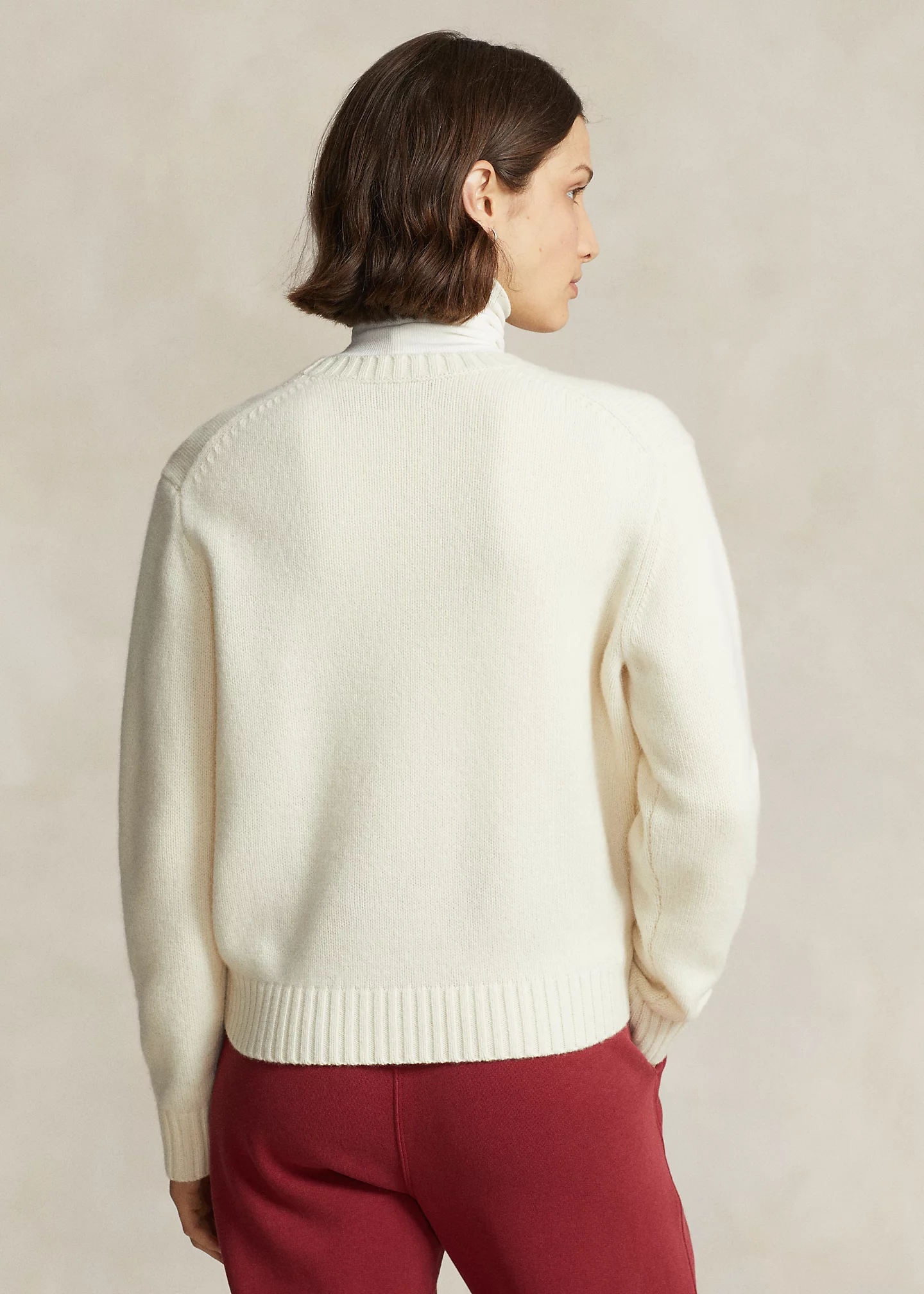 Logo & Crest Wool Crewneck Sweater