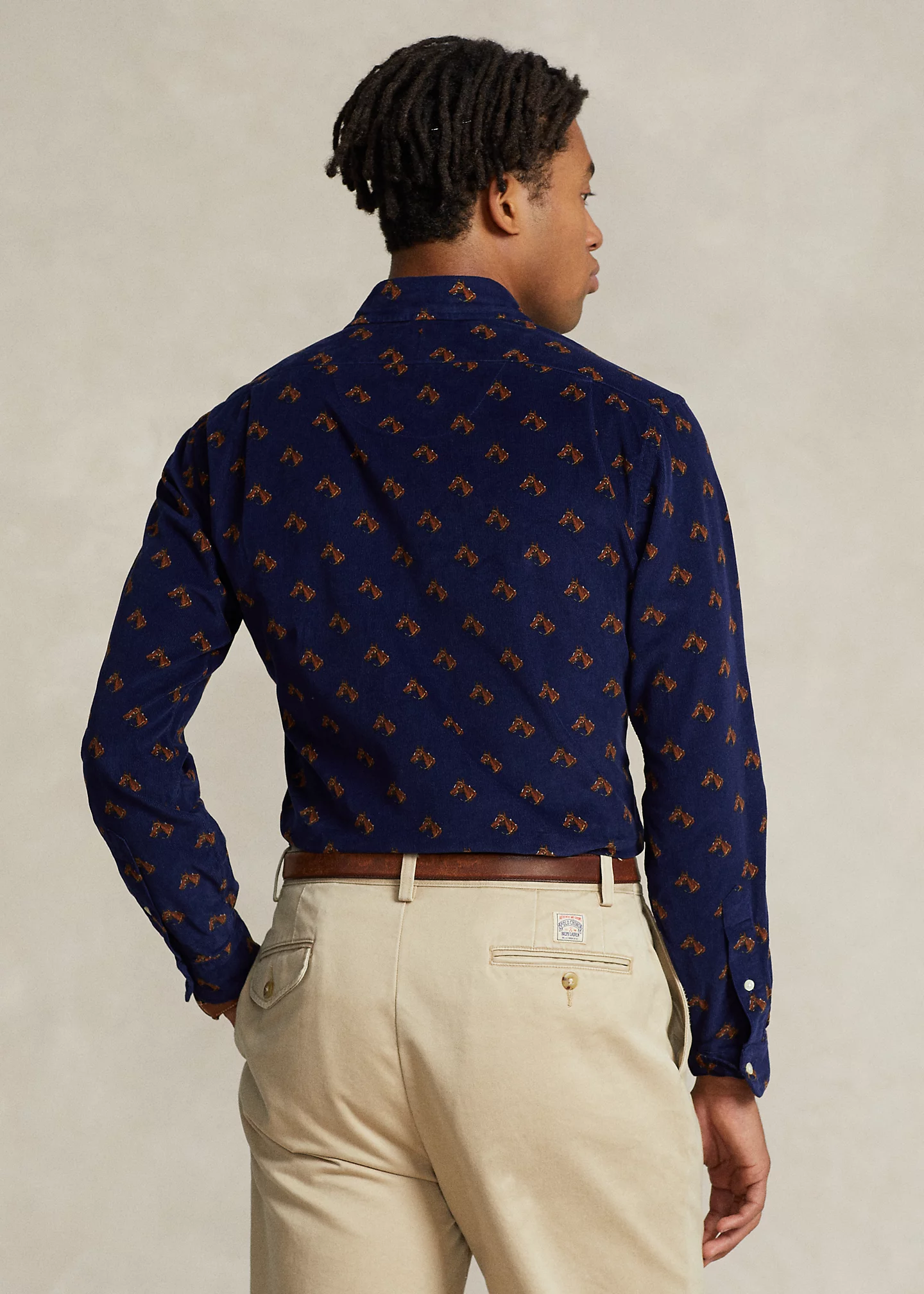 Classic Fit Equestrian Corduroy Shirt