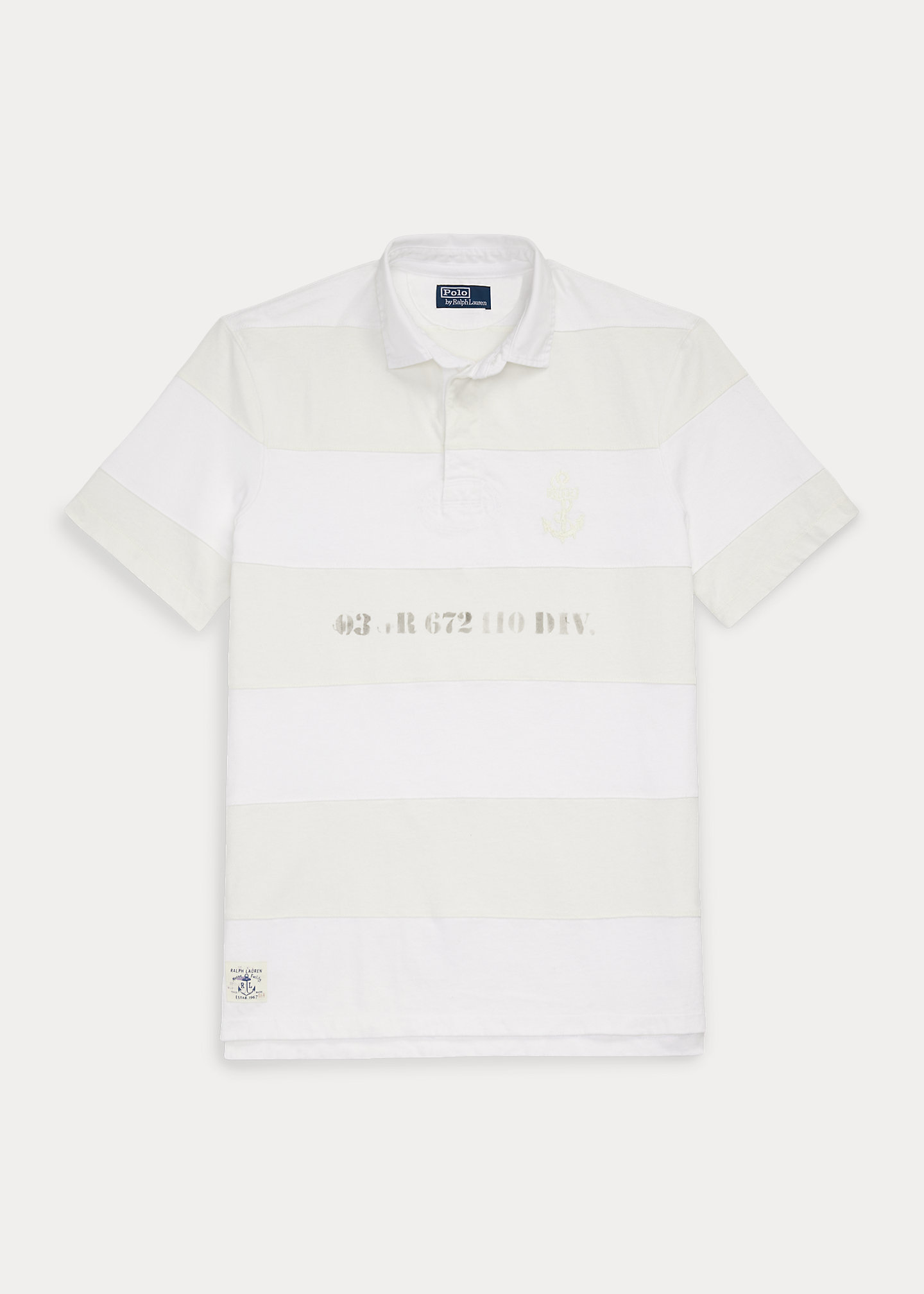 Classic Fit Striped Jersey Rugby Shirt