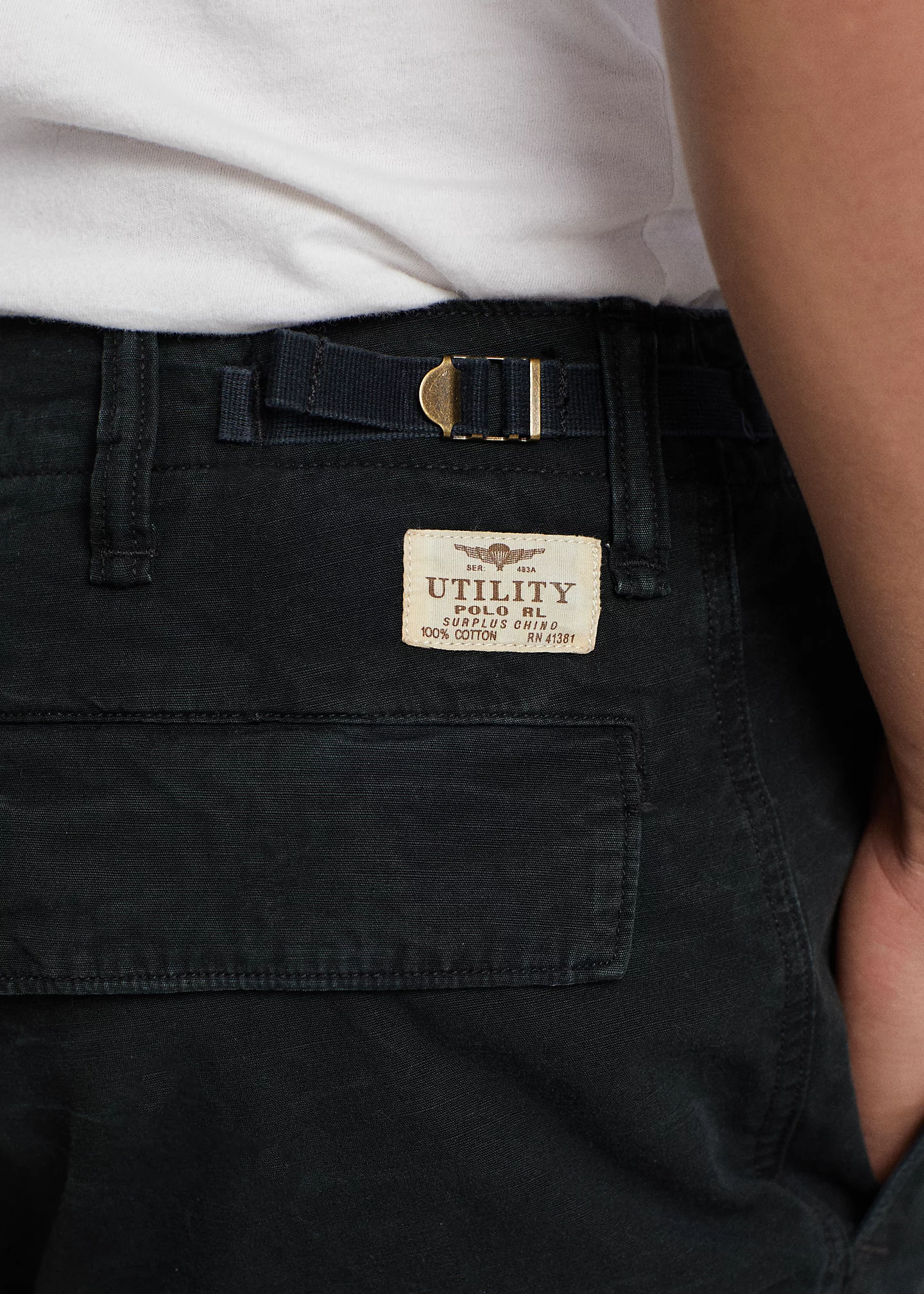 Relaxed Fit Canvas Cargo Pant