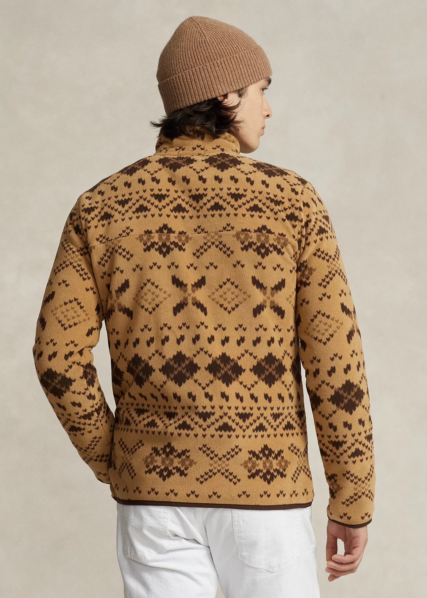 Fair Isle Brushed Fleece Pullover