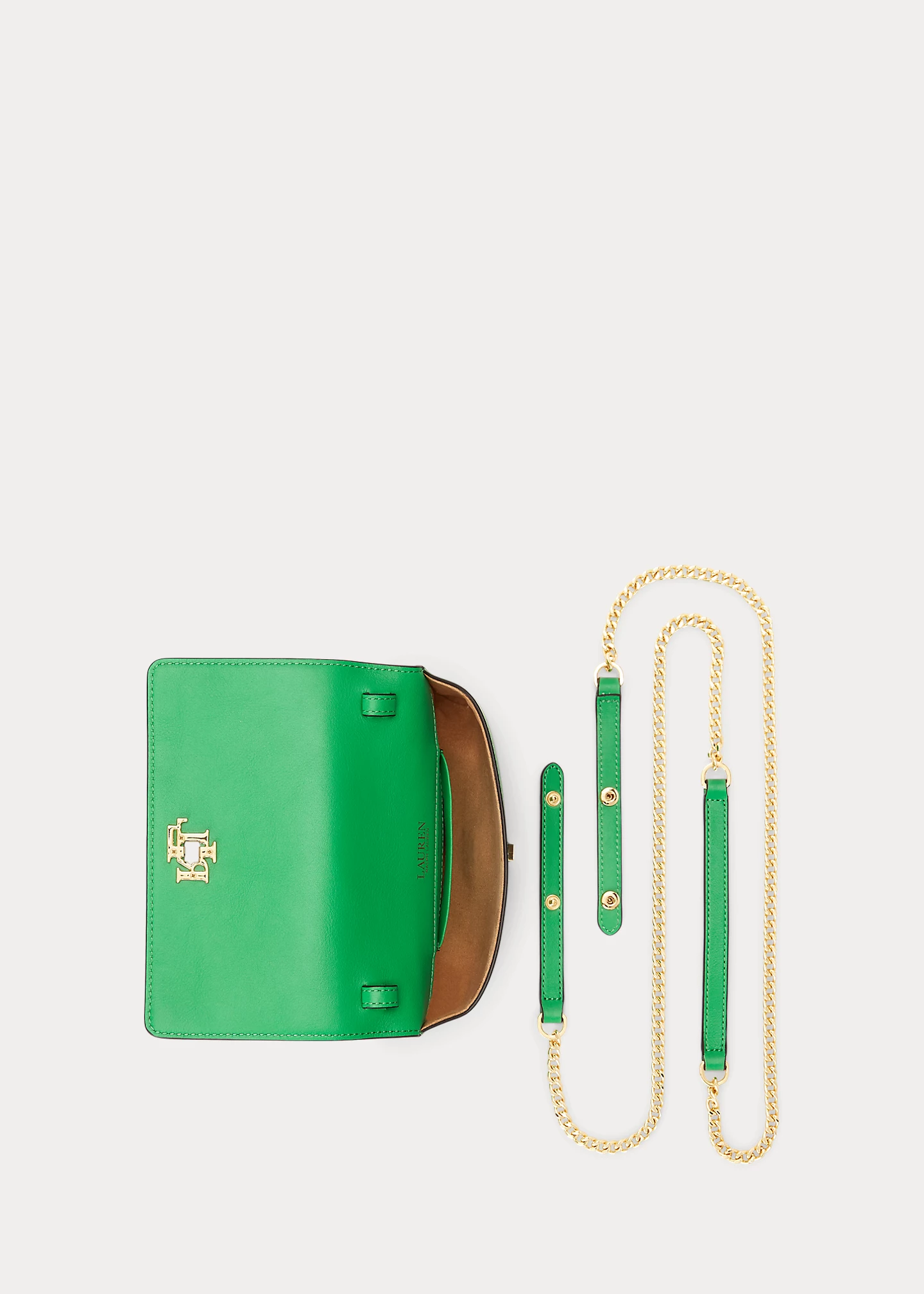 Leather Crossbody Turn-Lock Tech Case