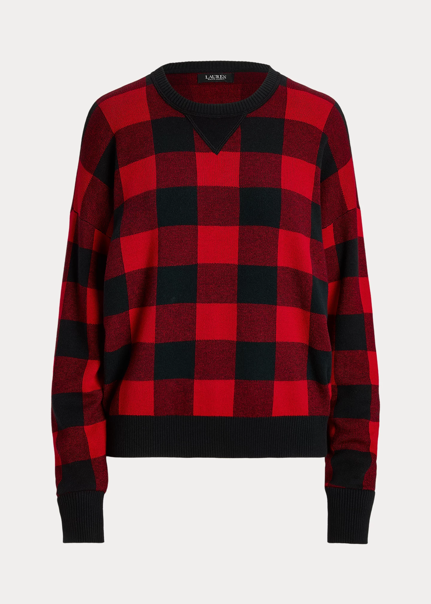 Buffalo Check Cotton-Blend Sweater