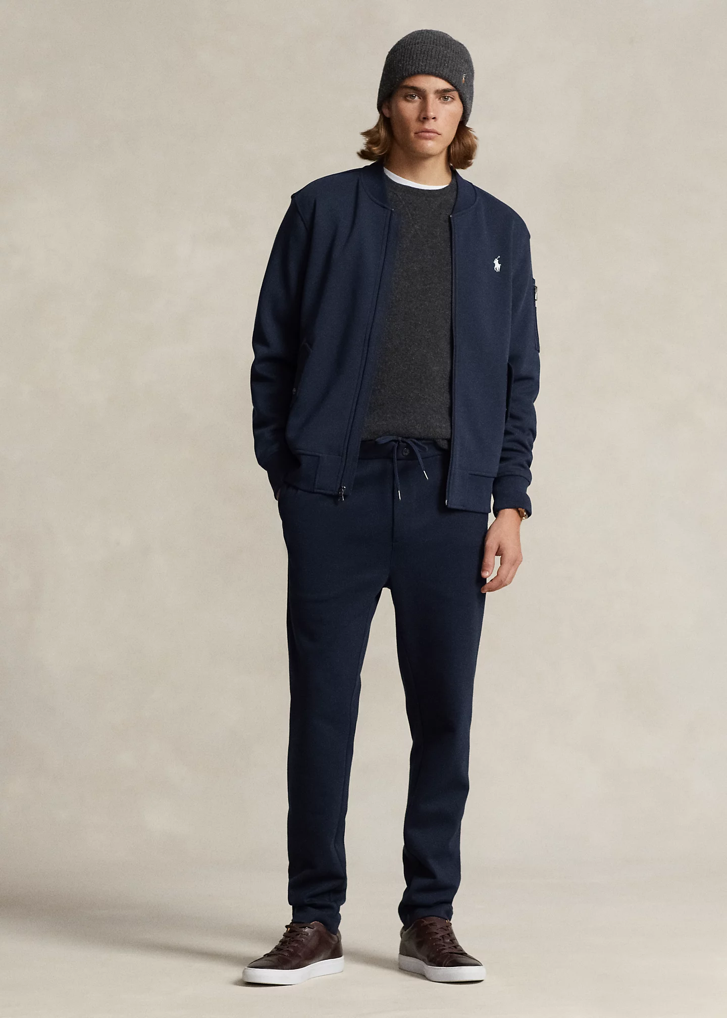 Tapered Double-Knit Pant