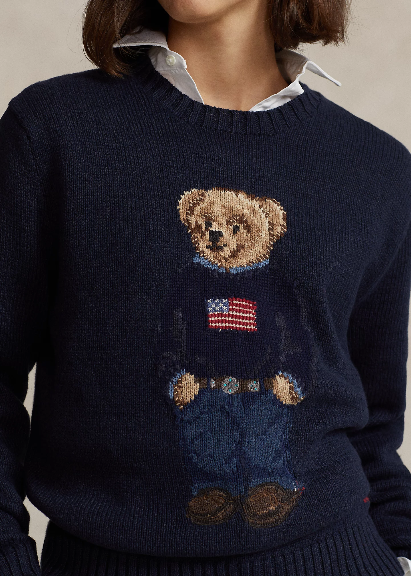 Polo Bear Cotton-Linen Sweater