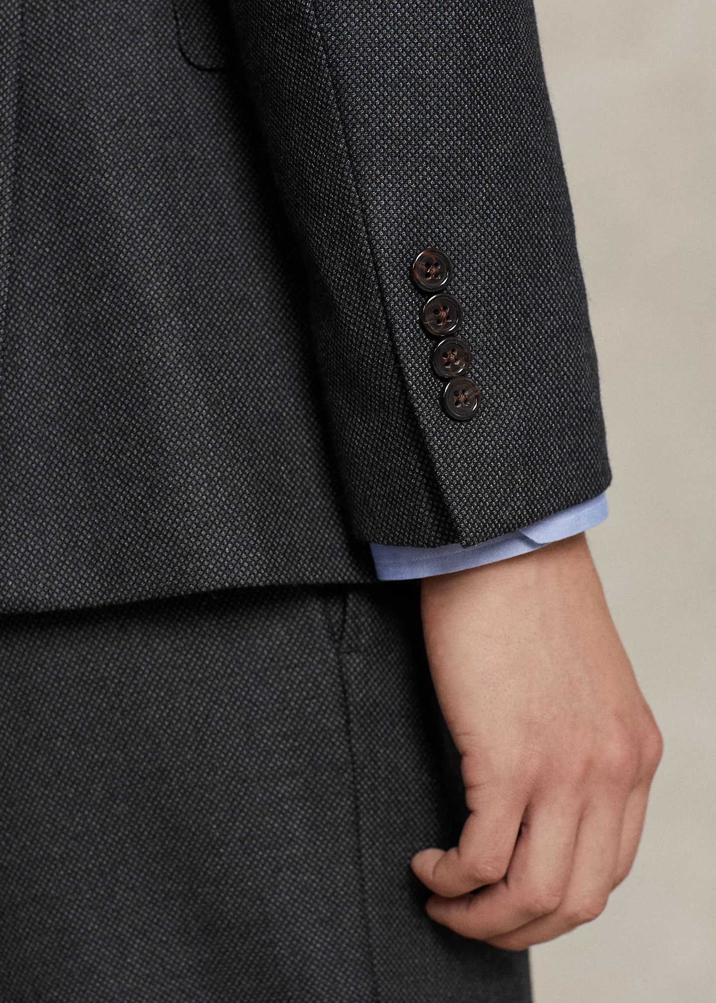 Polo Birdseye Wool  3-Piece Suit