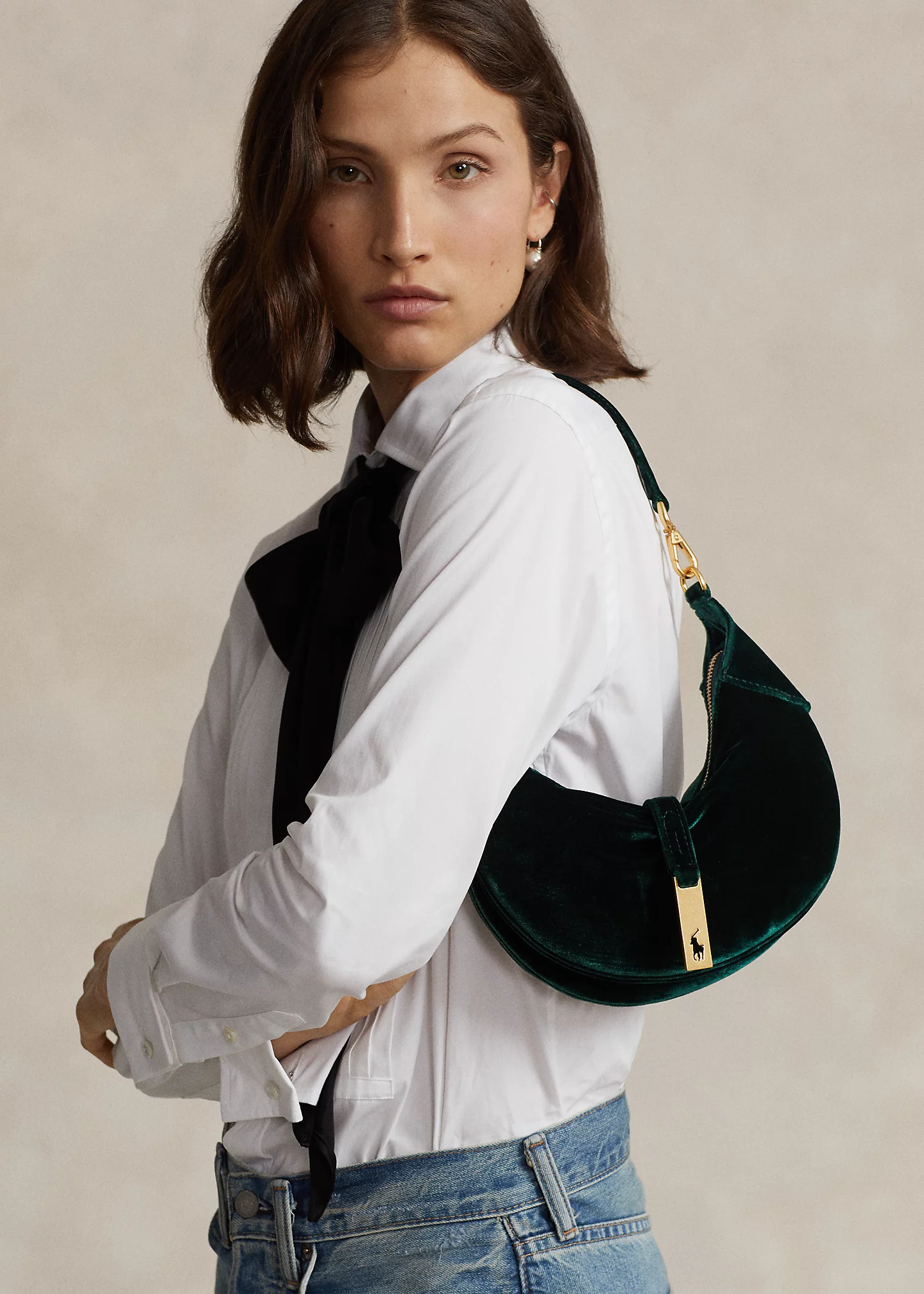 Polo ID Velvet Mini Shoulder Bag