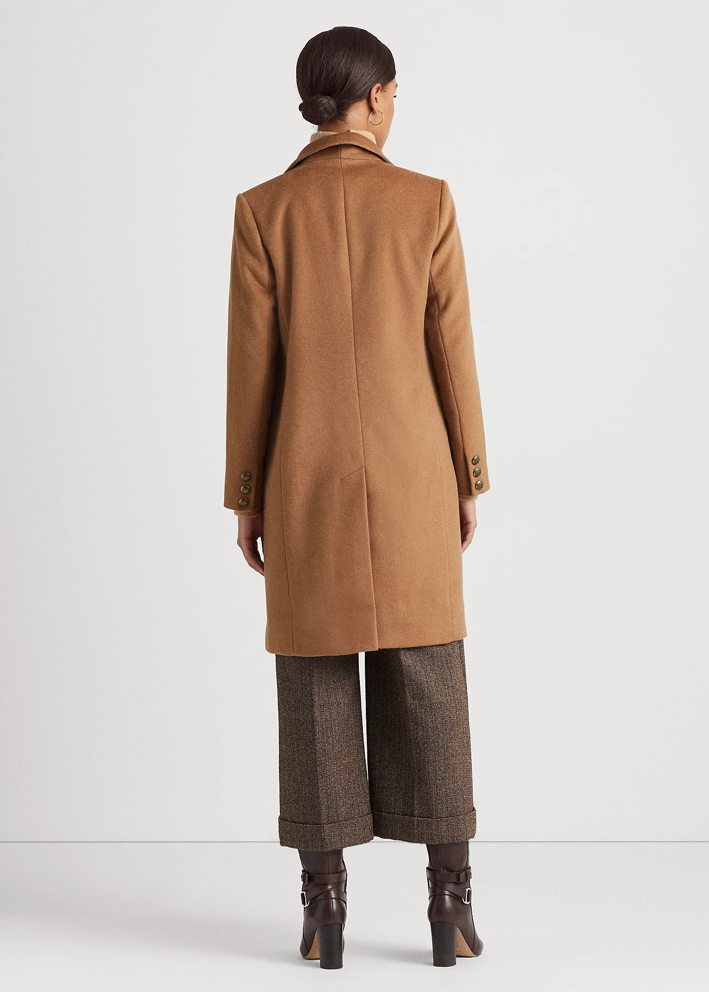Crest-Patch Wool-Blend Coat