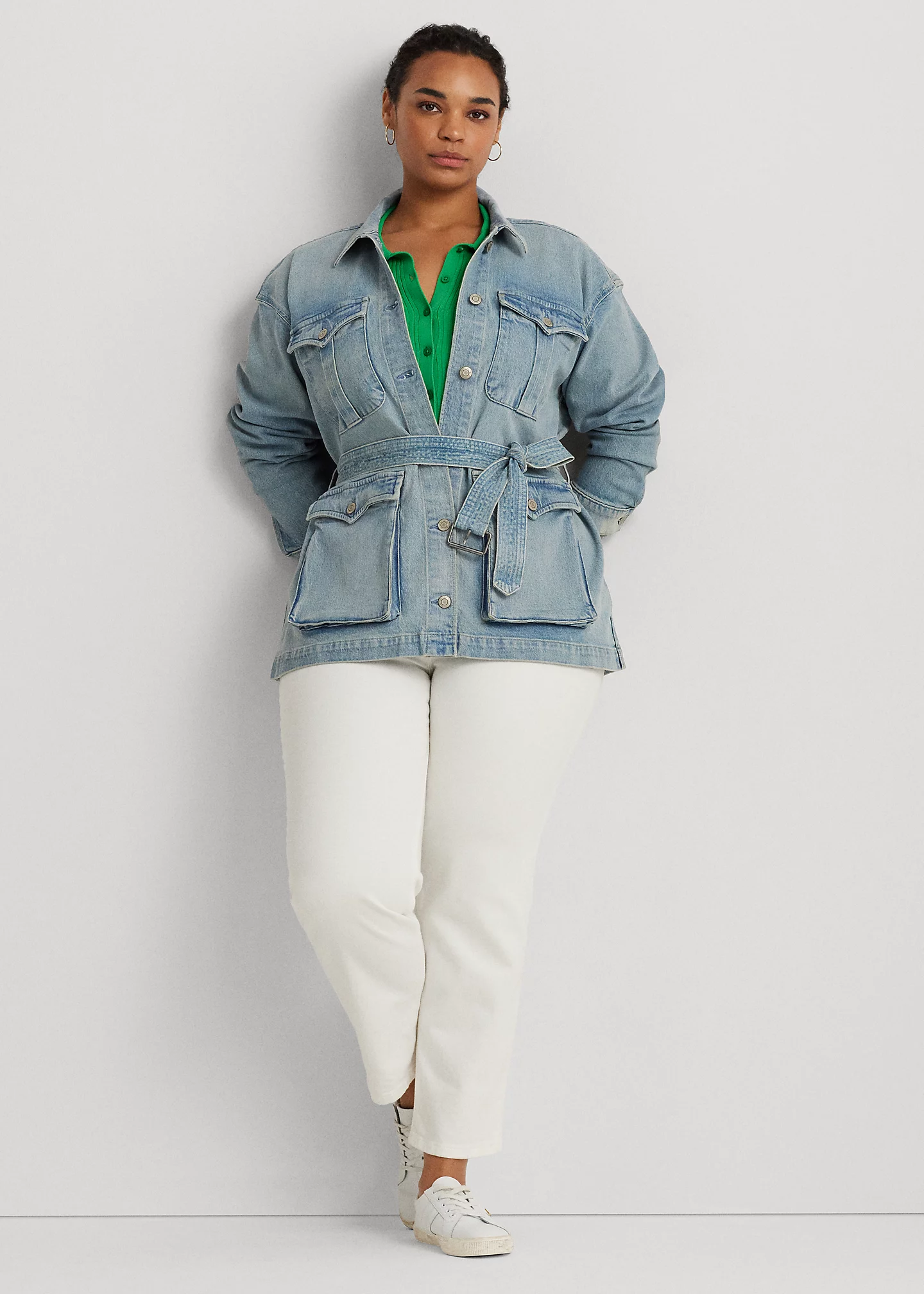 Belted Denim Field Jacket