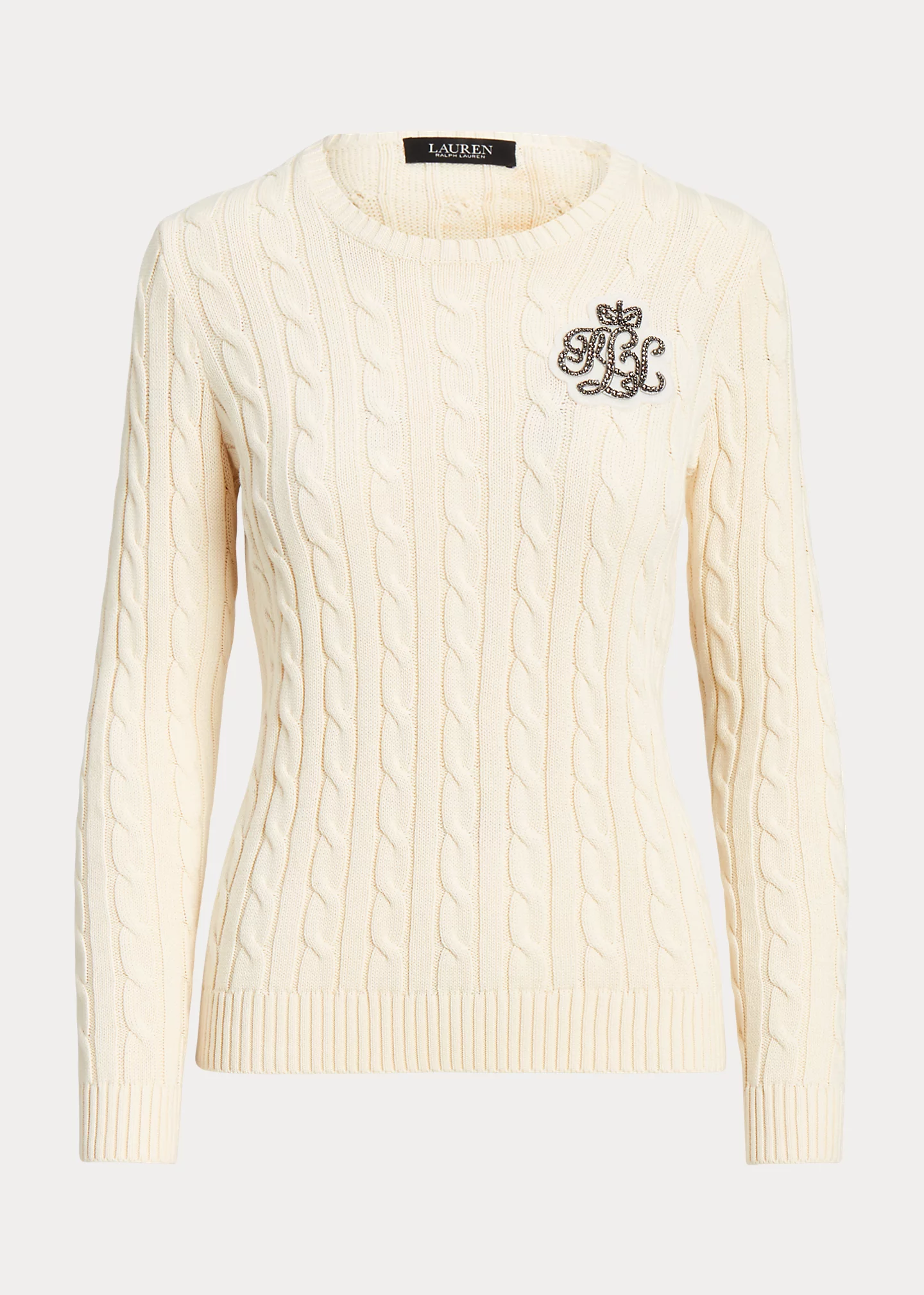 Bullion Cable-Knit Cotton Sweater