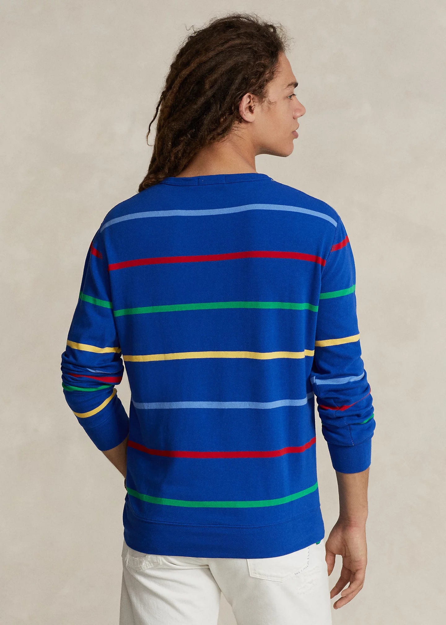 Striped Spa Terry Sweatshirt