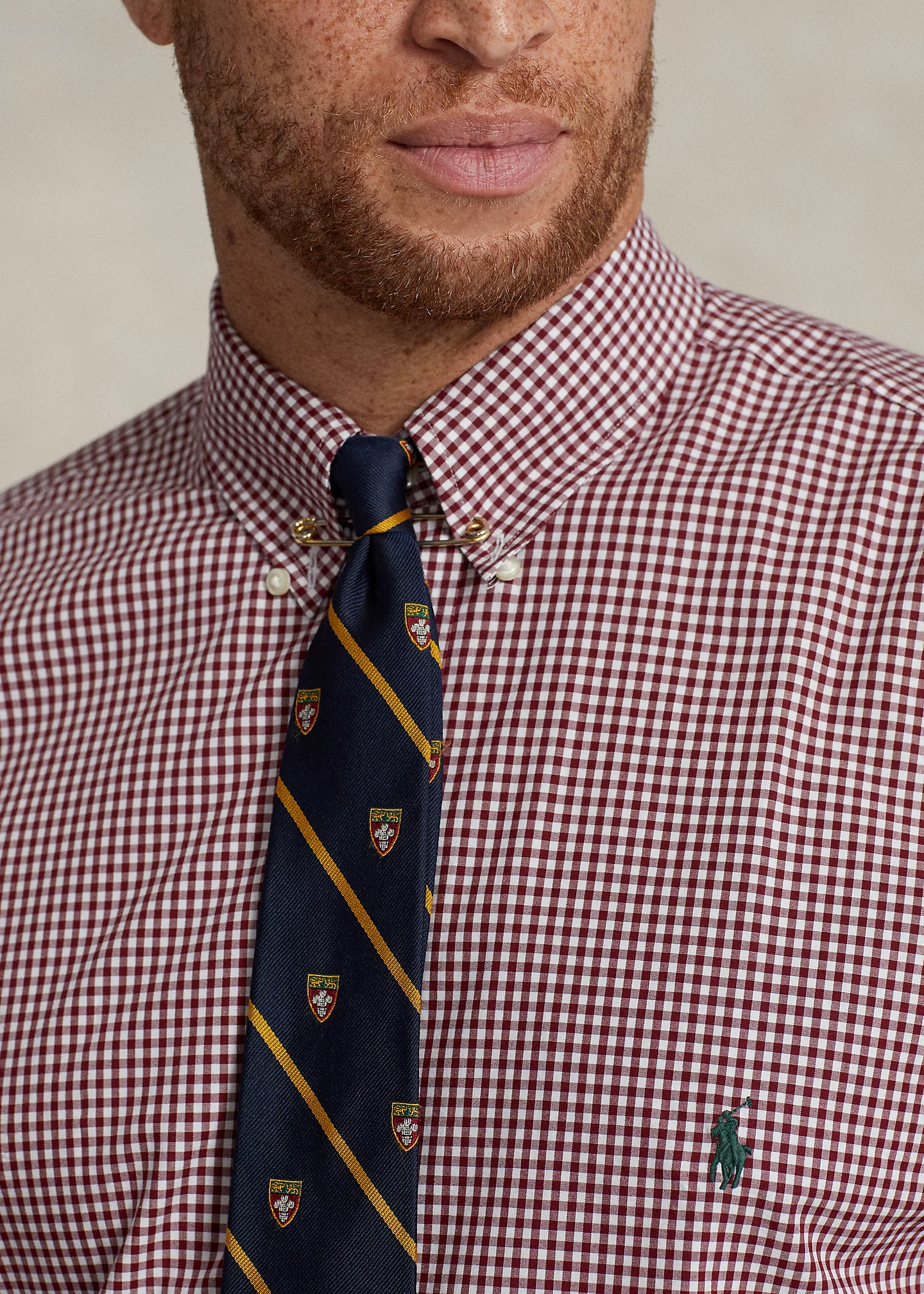 Plaid Stretch Poplin Shirt