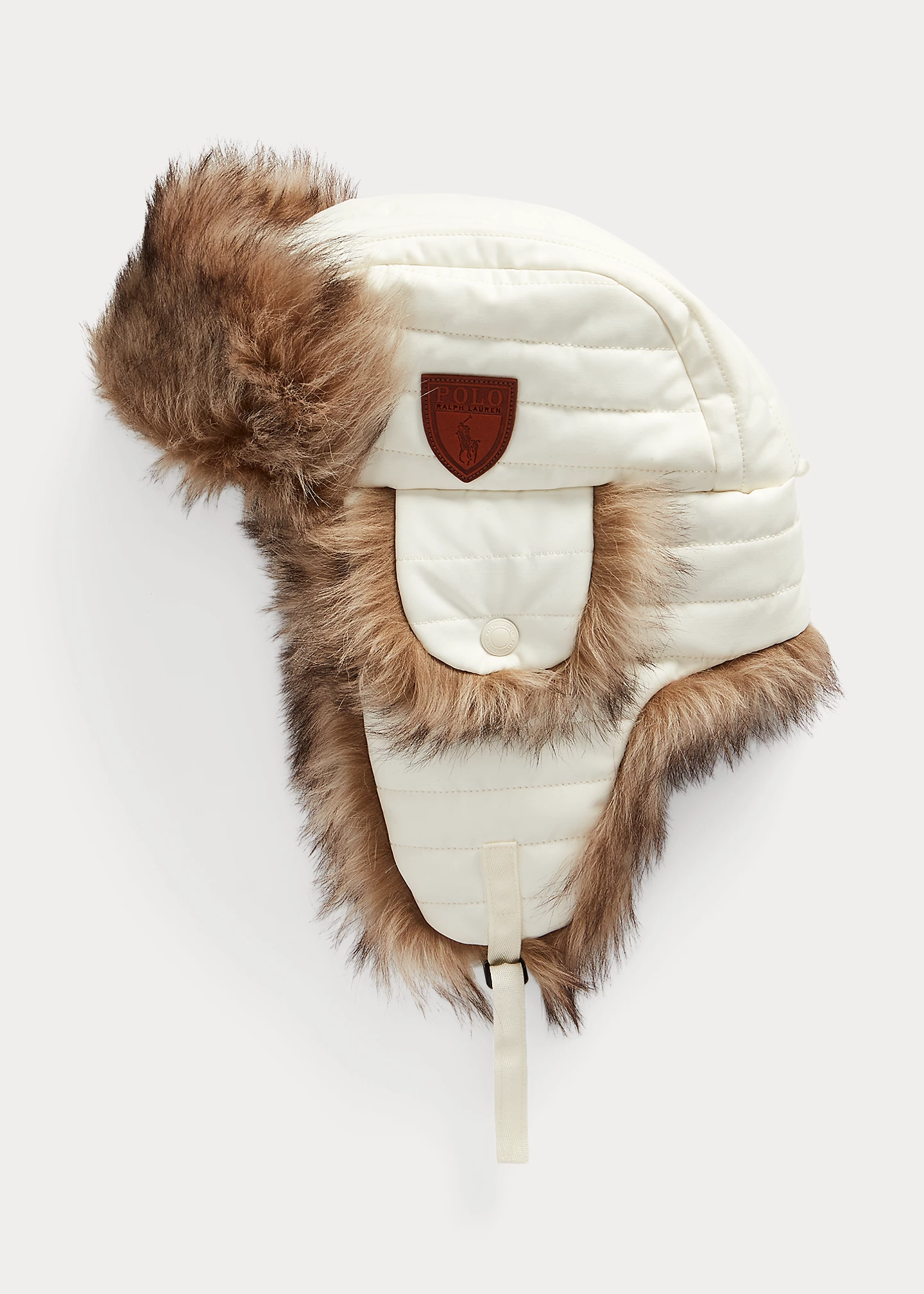 Shearling-Trim Earflap Hat