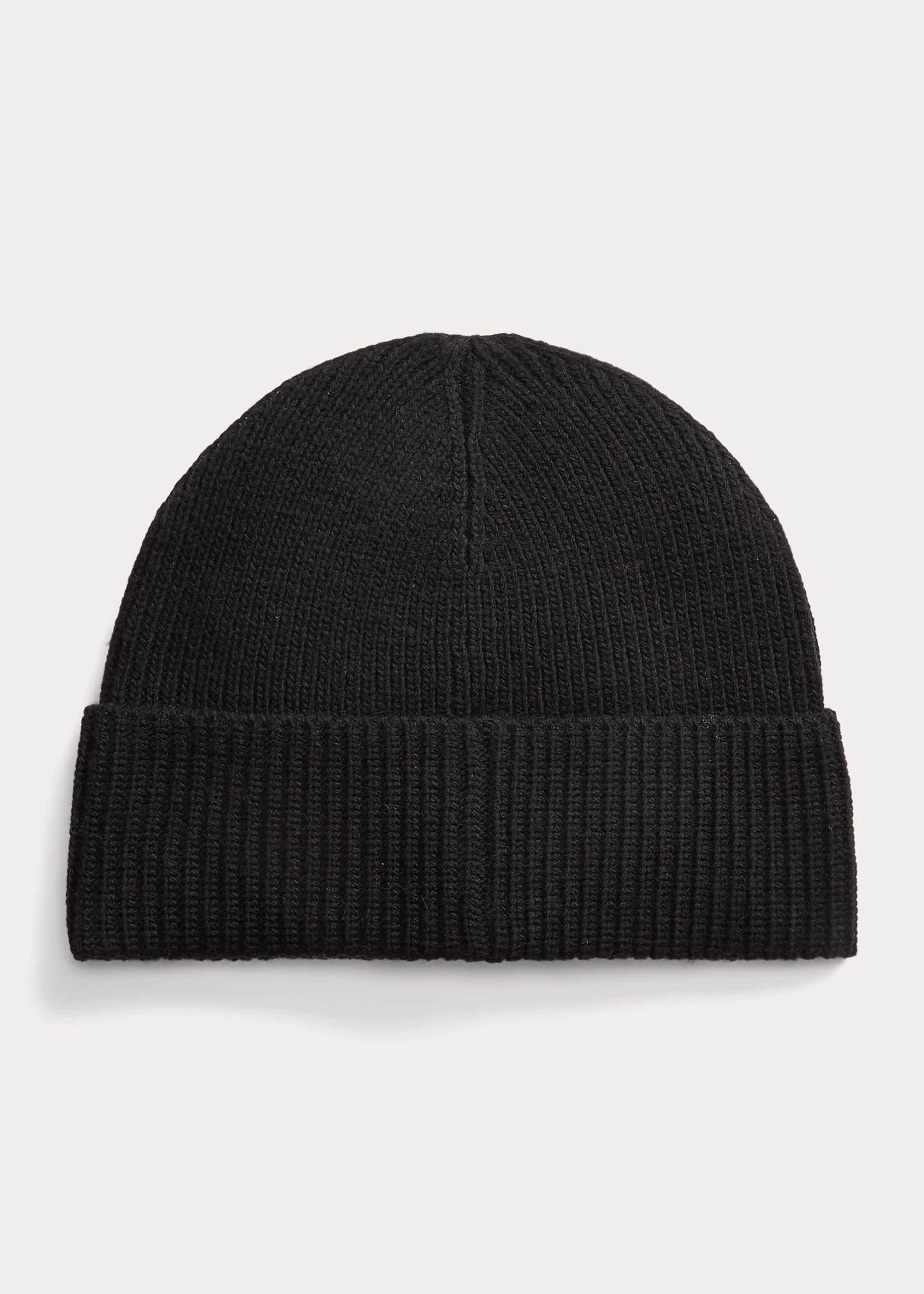 Triple-Pony Rib-Knit Beanie