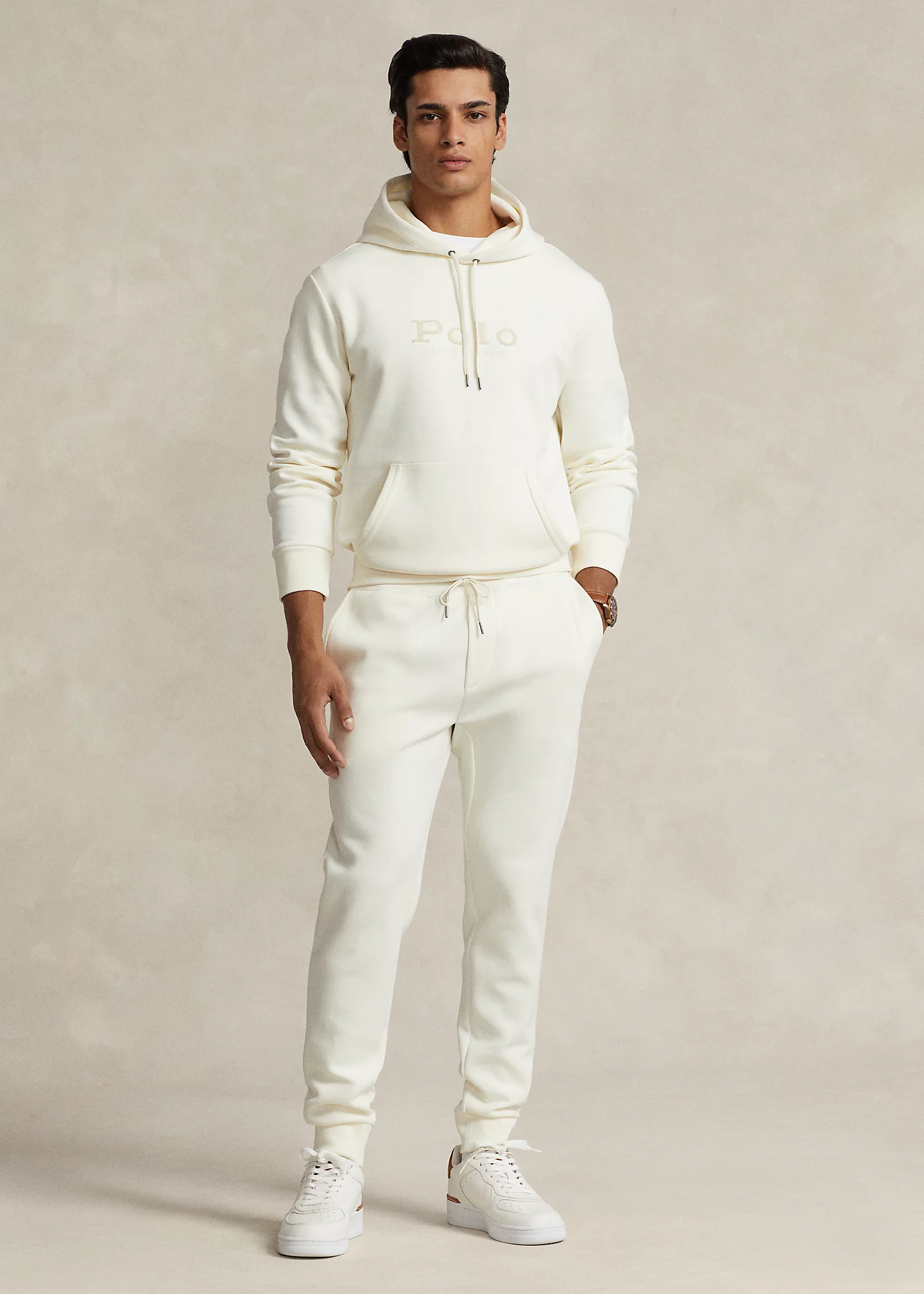 Logo Big Pony Double-Knit Hoodie