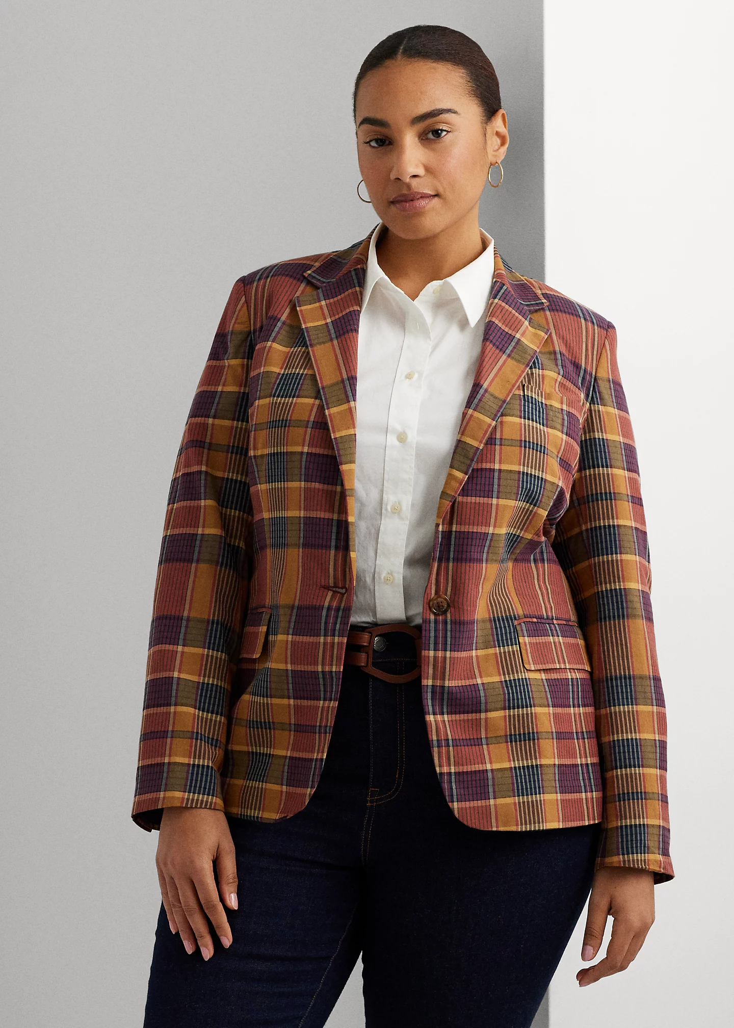 Cotton Madras Blazer