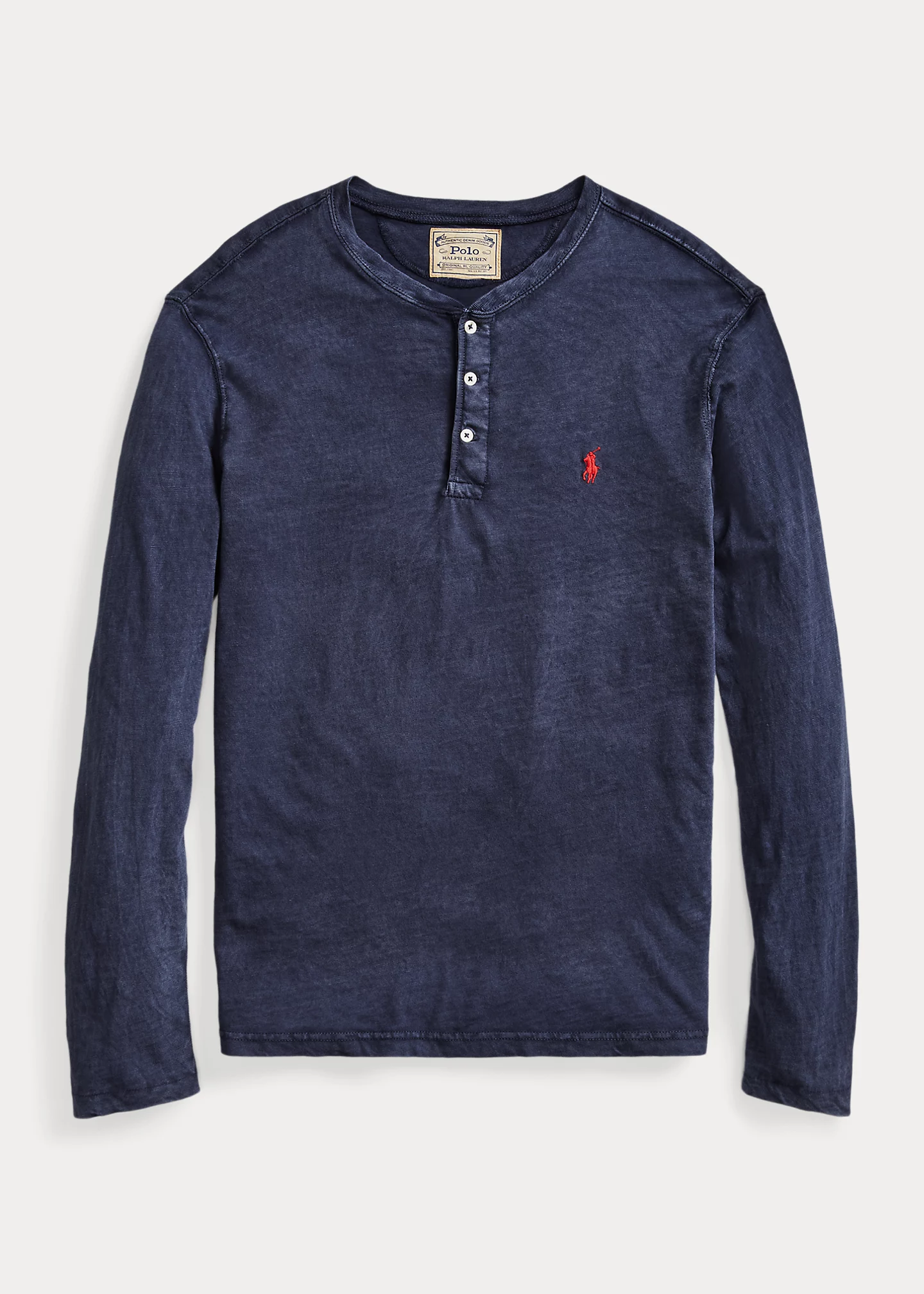 Slub Jersey Henley Shirt