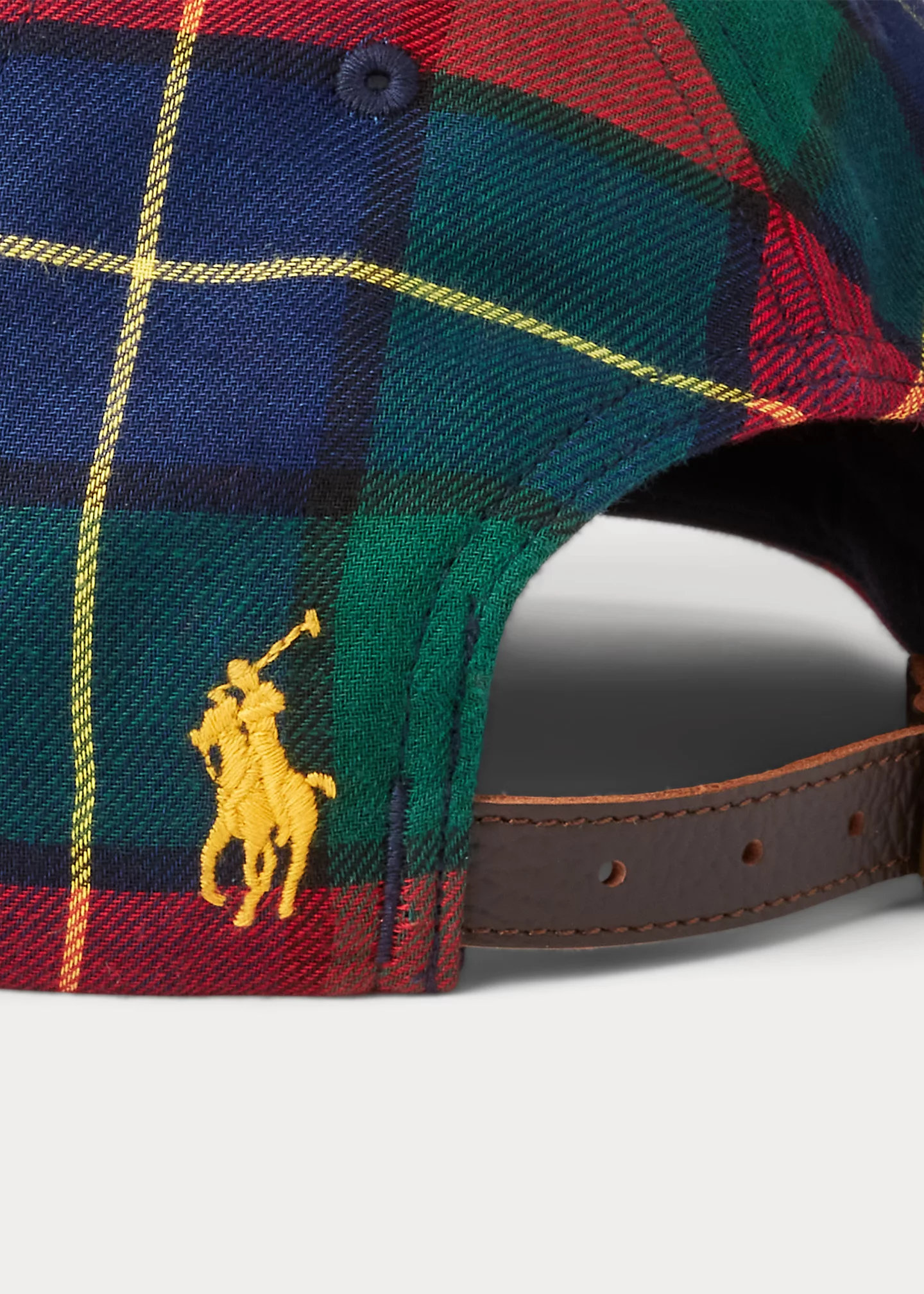 Triple-Pony Plaid Flannel Ball Cap