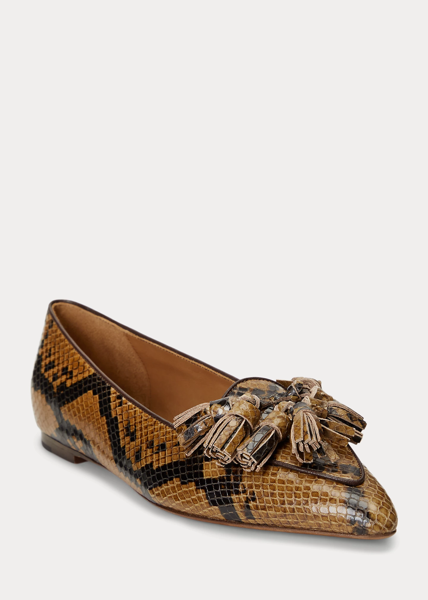 Ashtyn Embossed-Python Loafer