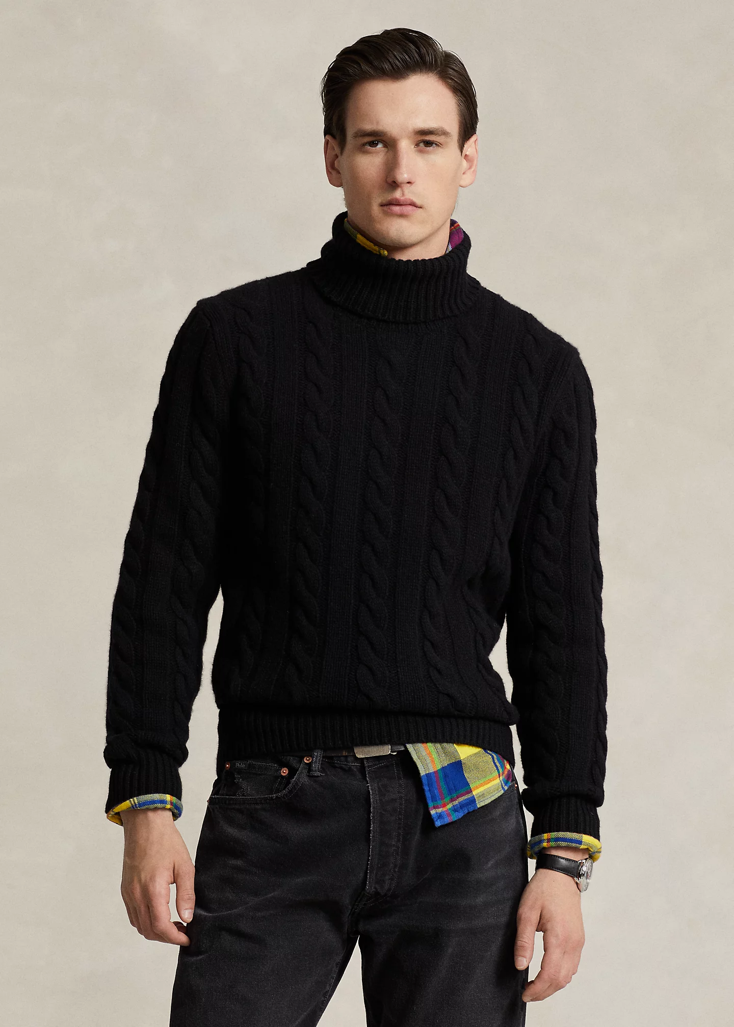 Cable-Knit Wool-Cashmere Sweater