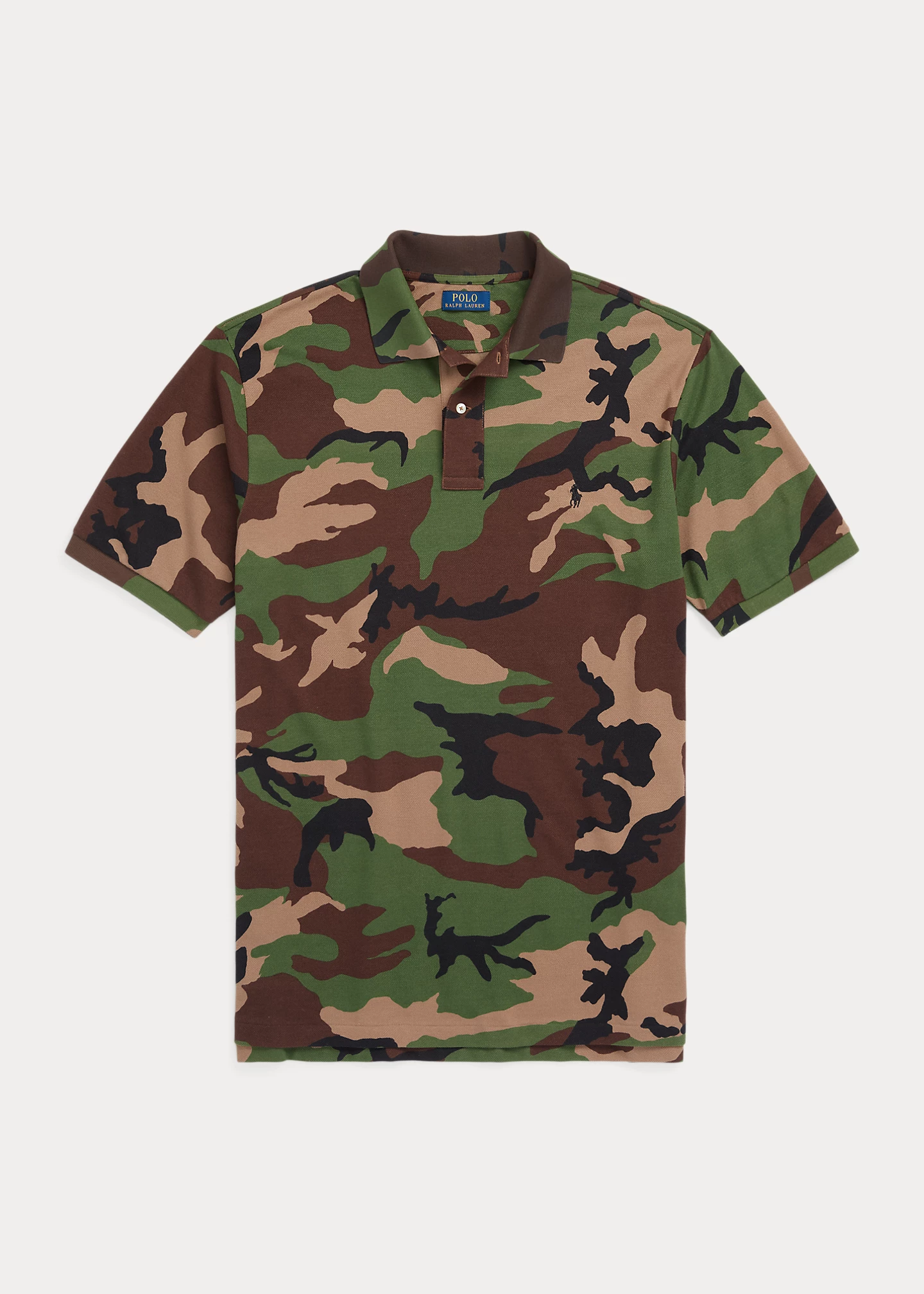 Camo Mesh Polo Shirt