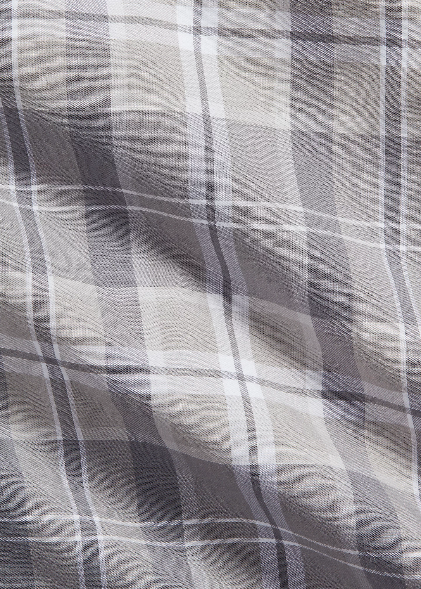 Classic Fit Plaid Stretch Poplin Shirt