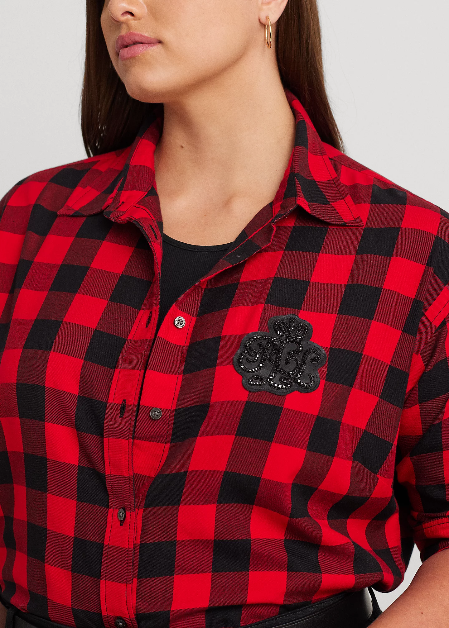 Buffalo Check Bullion Cotton Twill Shirt