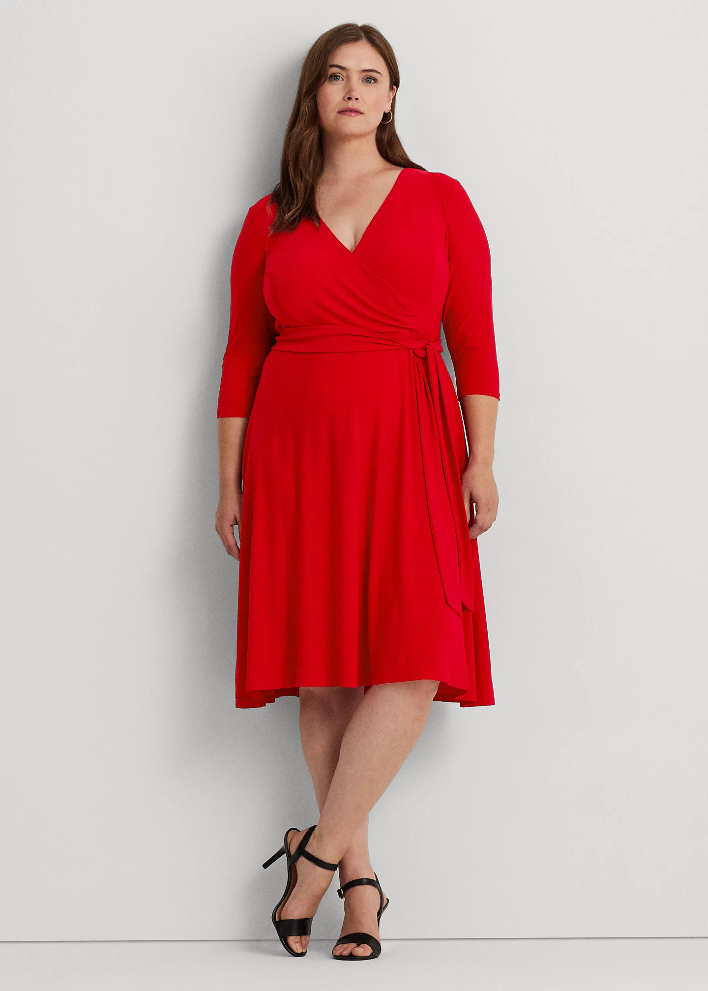 Surplice Jersey Dress