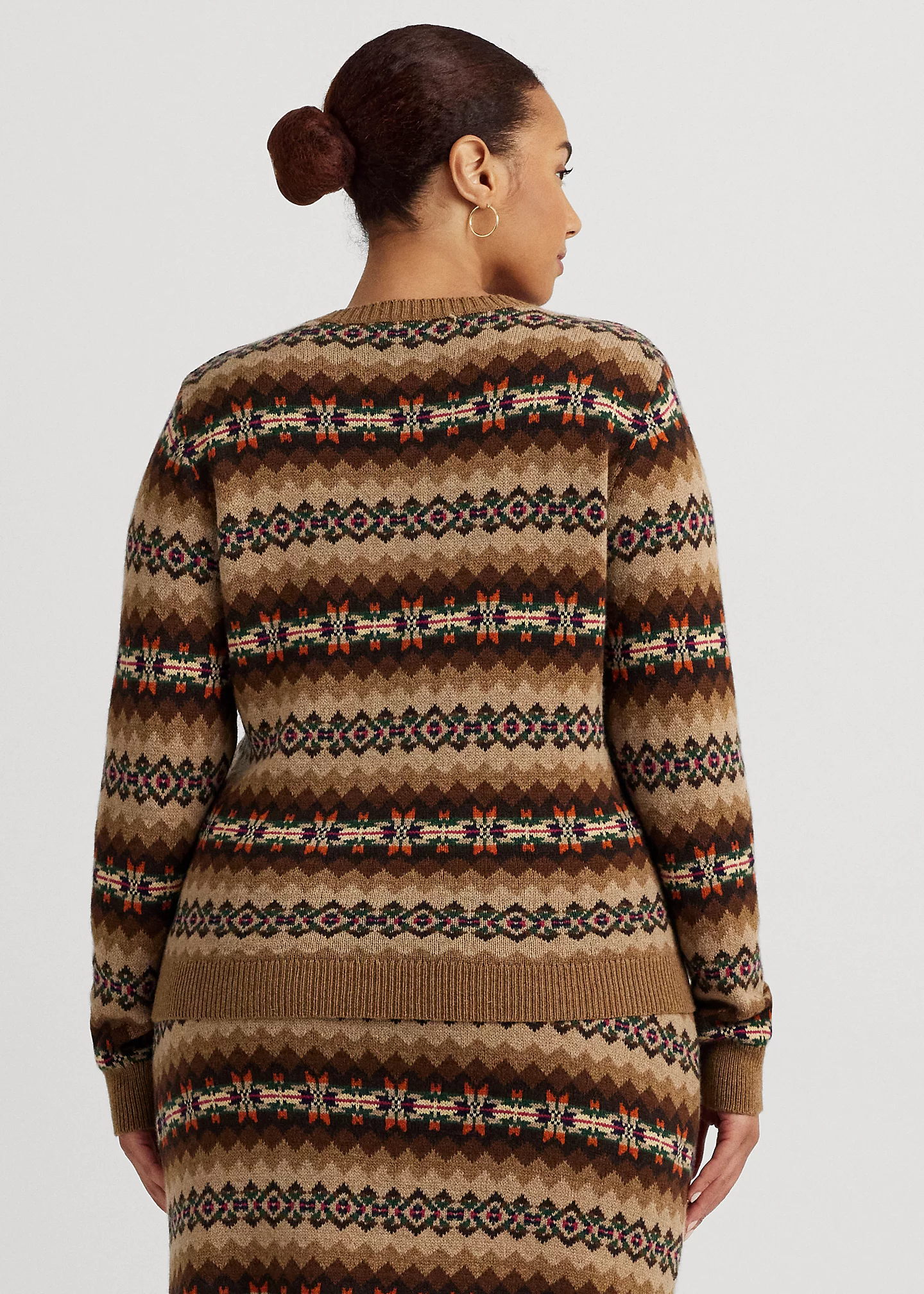 Fair Isle Wool-Blend V-Neck Sweater