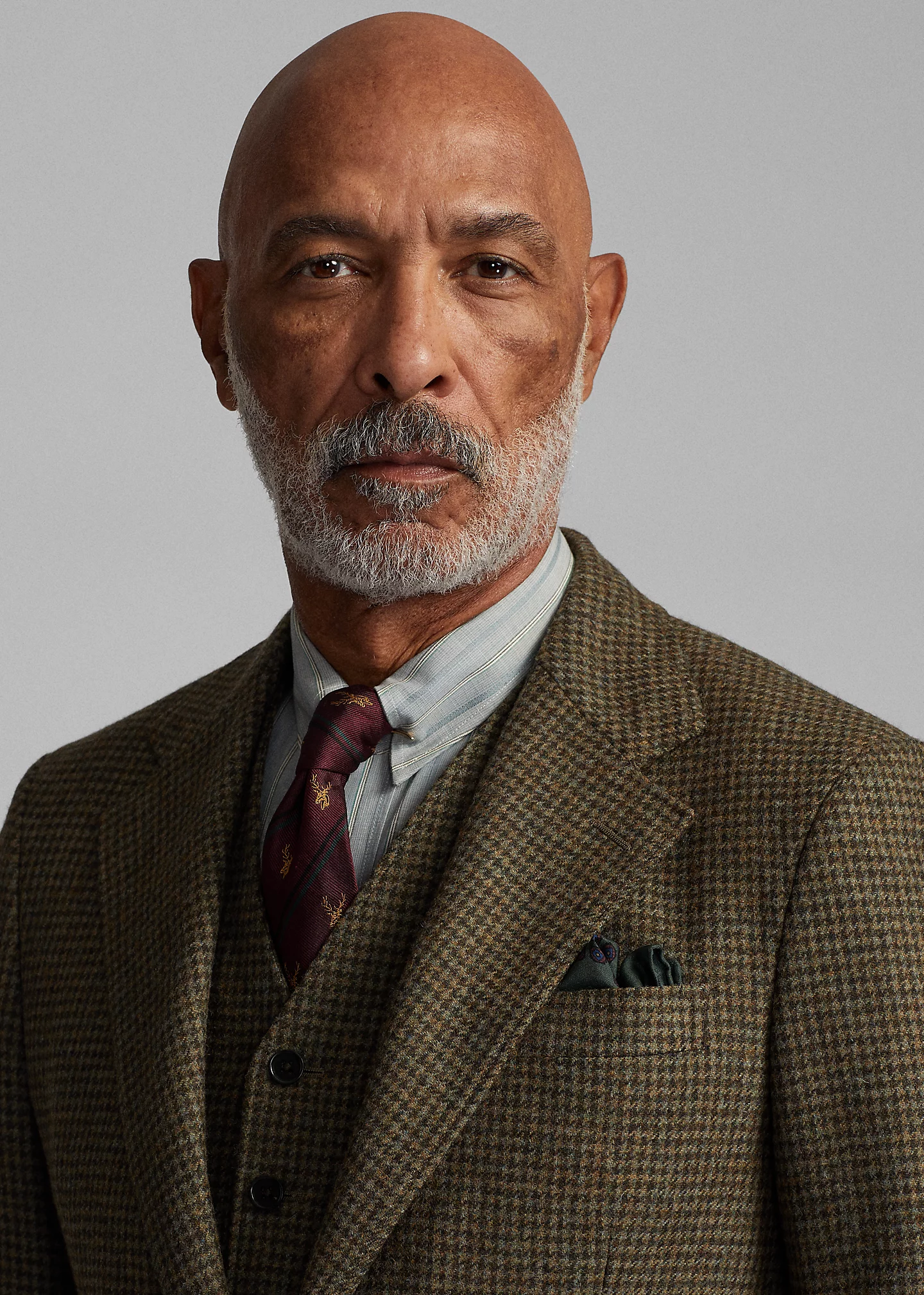 Houndstooth Wool Twill Suit Jacket