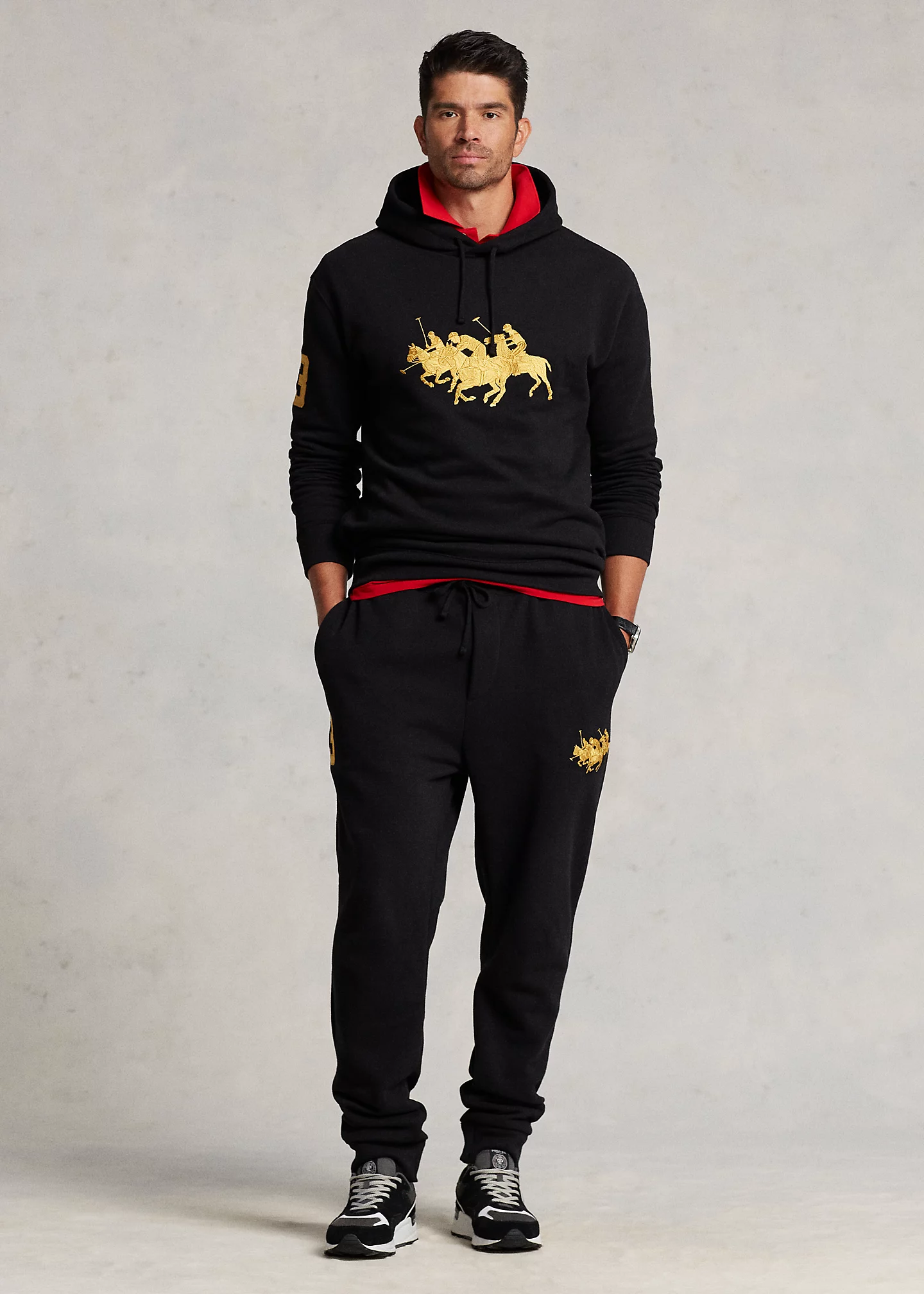 Triple-Pony Fleece Jogger Pant