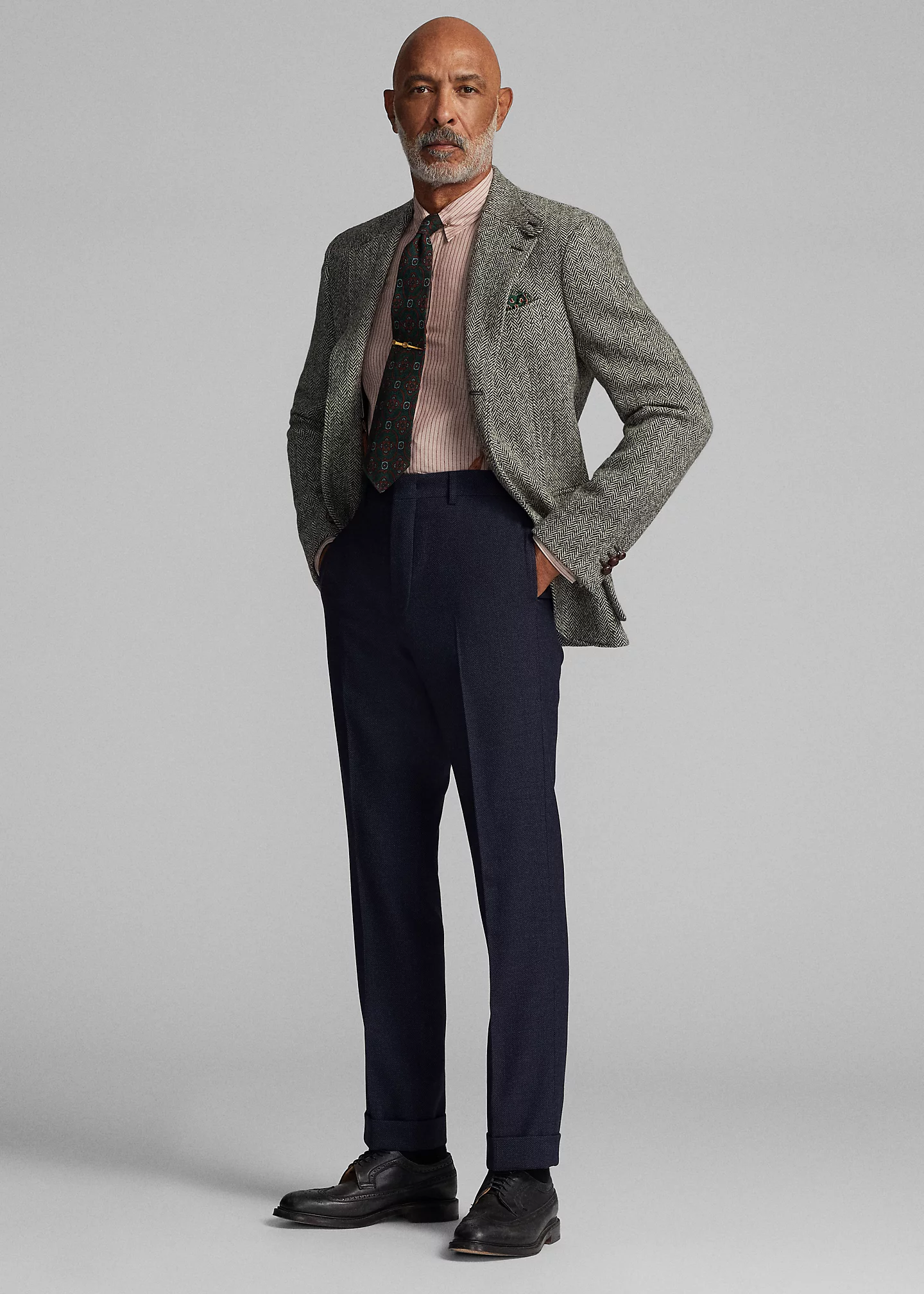 Slim Fit Geo-Striped Dobby Shirt